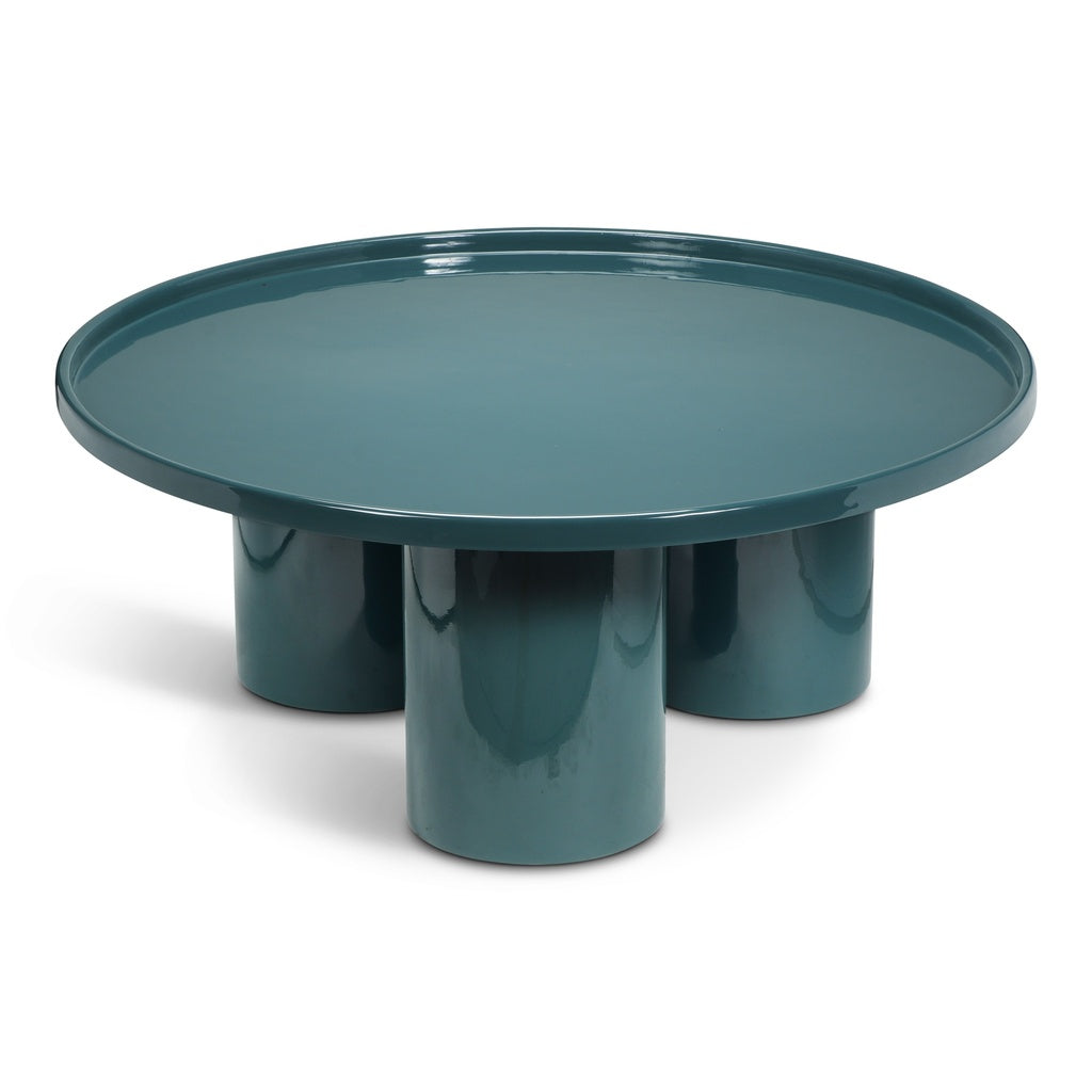 Eclat - Sofia Enamel Coffee Table - Aegean Teal