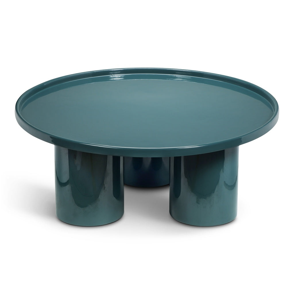 Eclat - Sofia Enamel Coffee Table - Aegean Teal