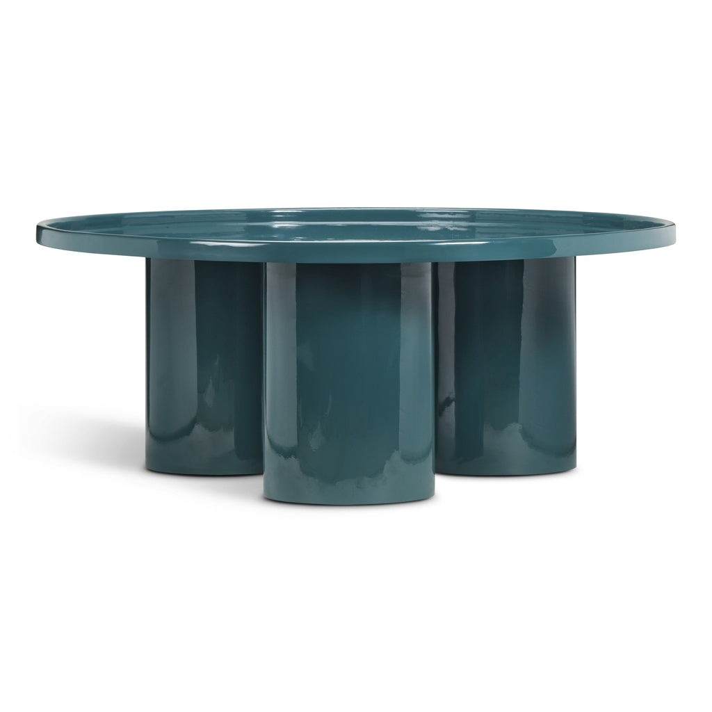 Eclat - Sofia Enamel Coffee Table - Aegean Teal