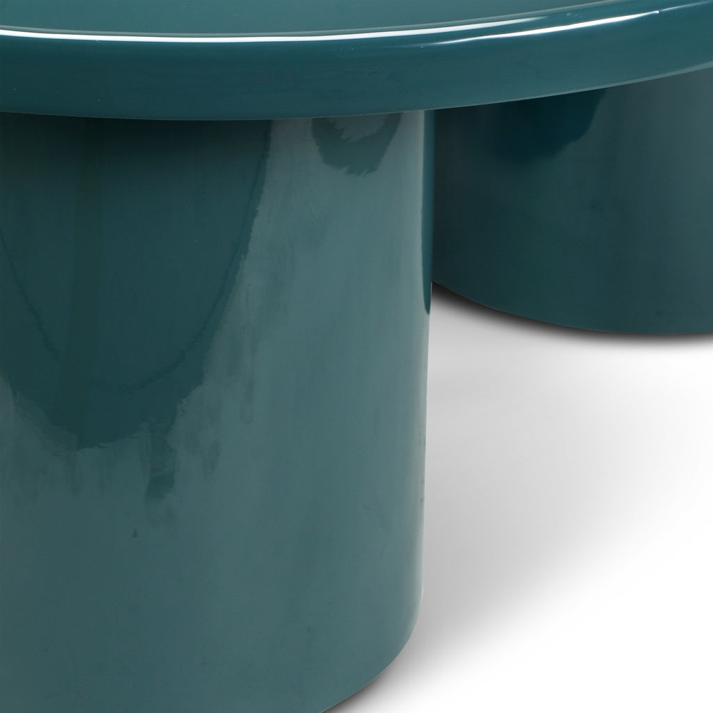 Eclat - Sofia Enamel Coffee Table - Aegean Teal