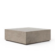 Mixx - Bloc Square Coffee Table - 47.25" - Dark Grey