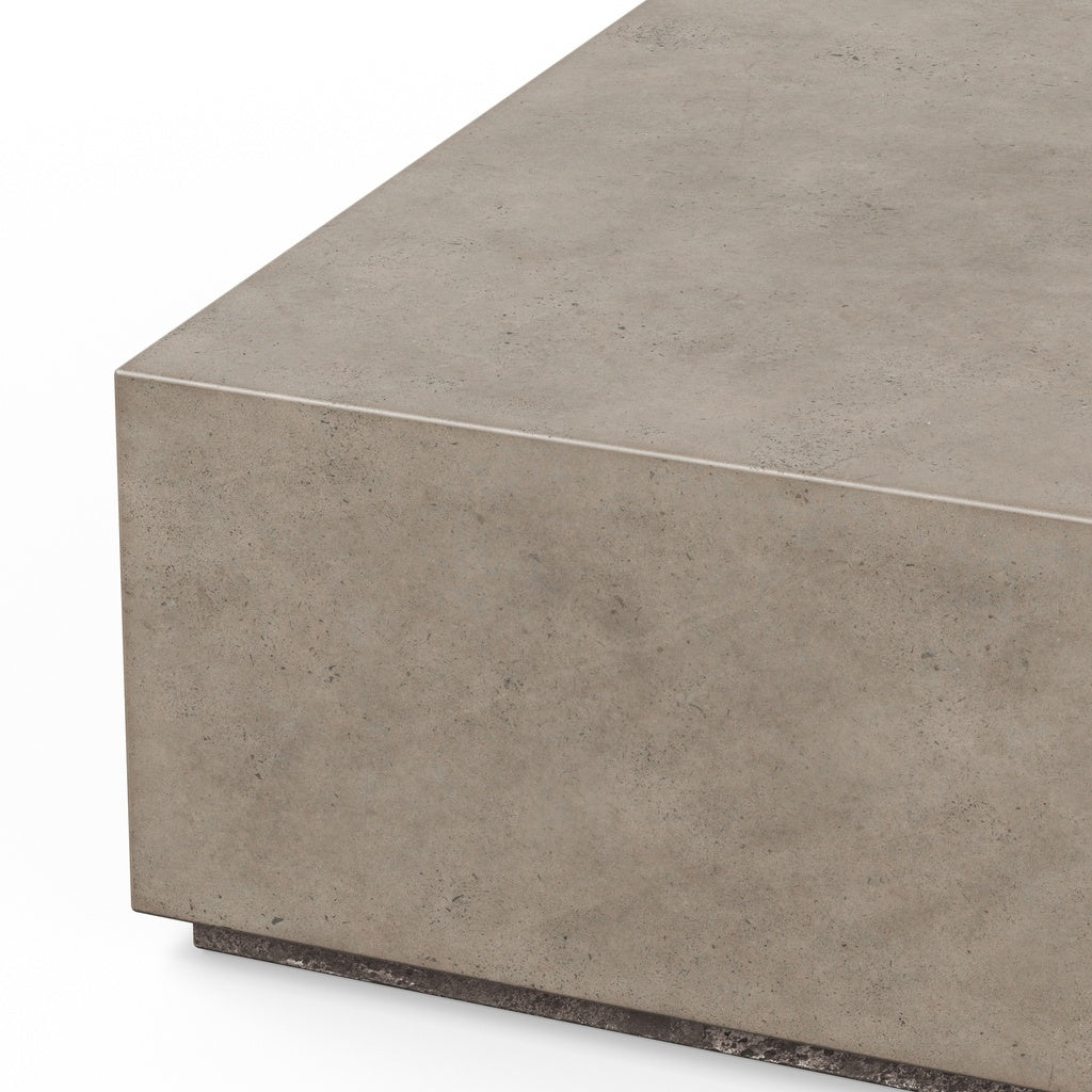 Mixx - Bloc Square Coffee Table - 47.25" - Dark Grey