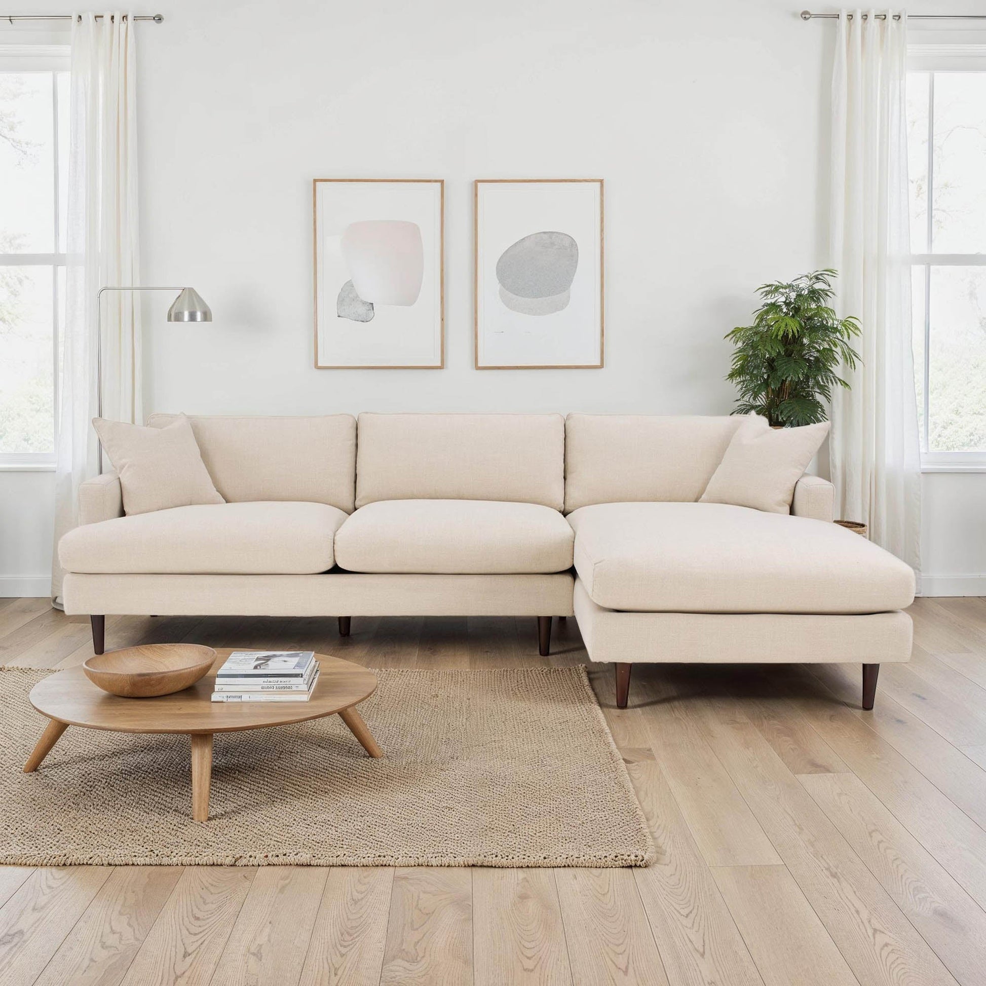 Custom Martha Right Sectional Sofa Frame - Central Designs