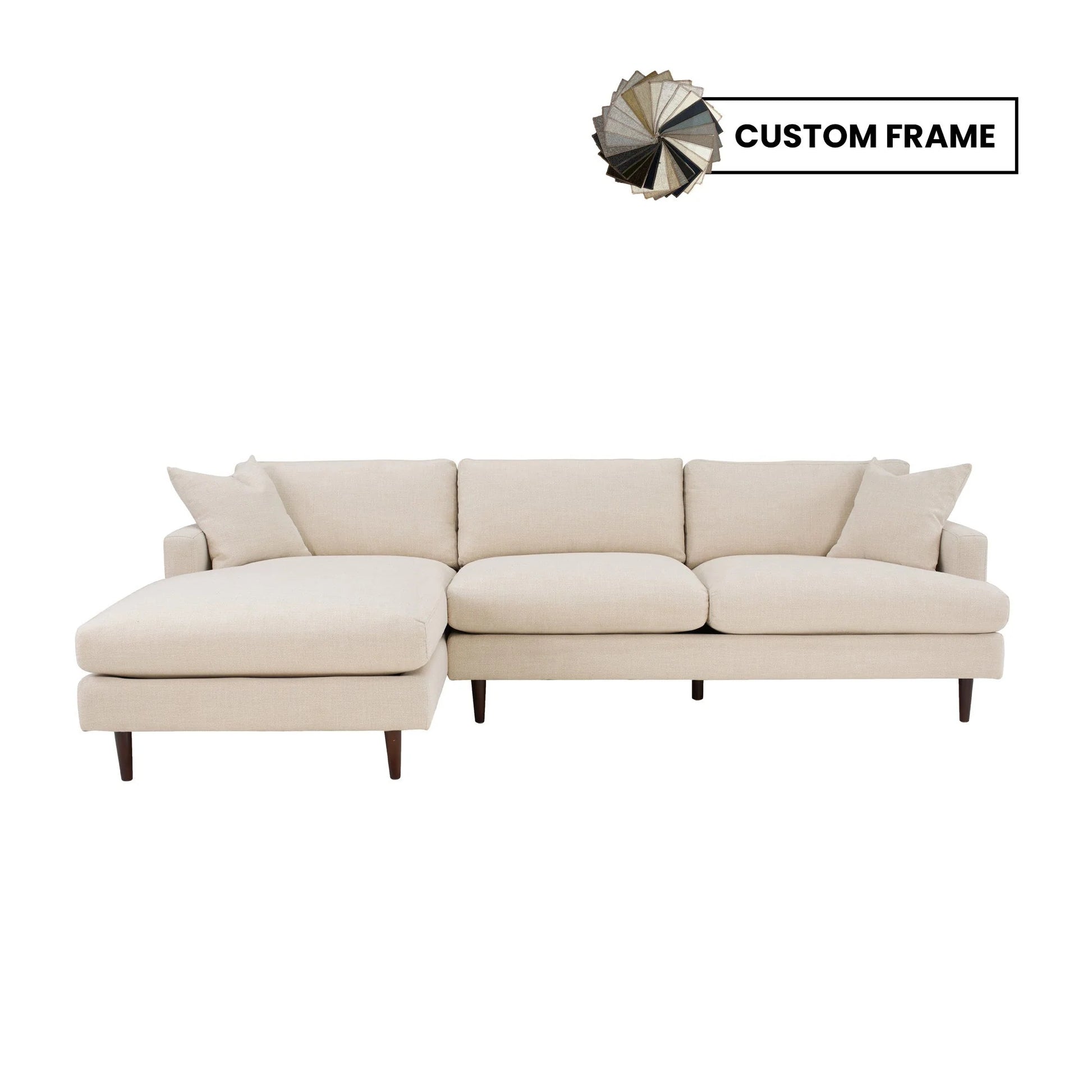 Custom Martha Left Sectional Sofa Frame - Central Designs
