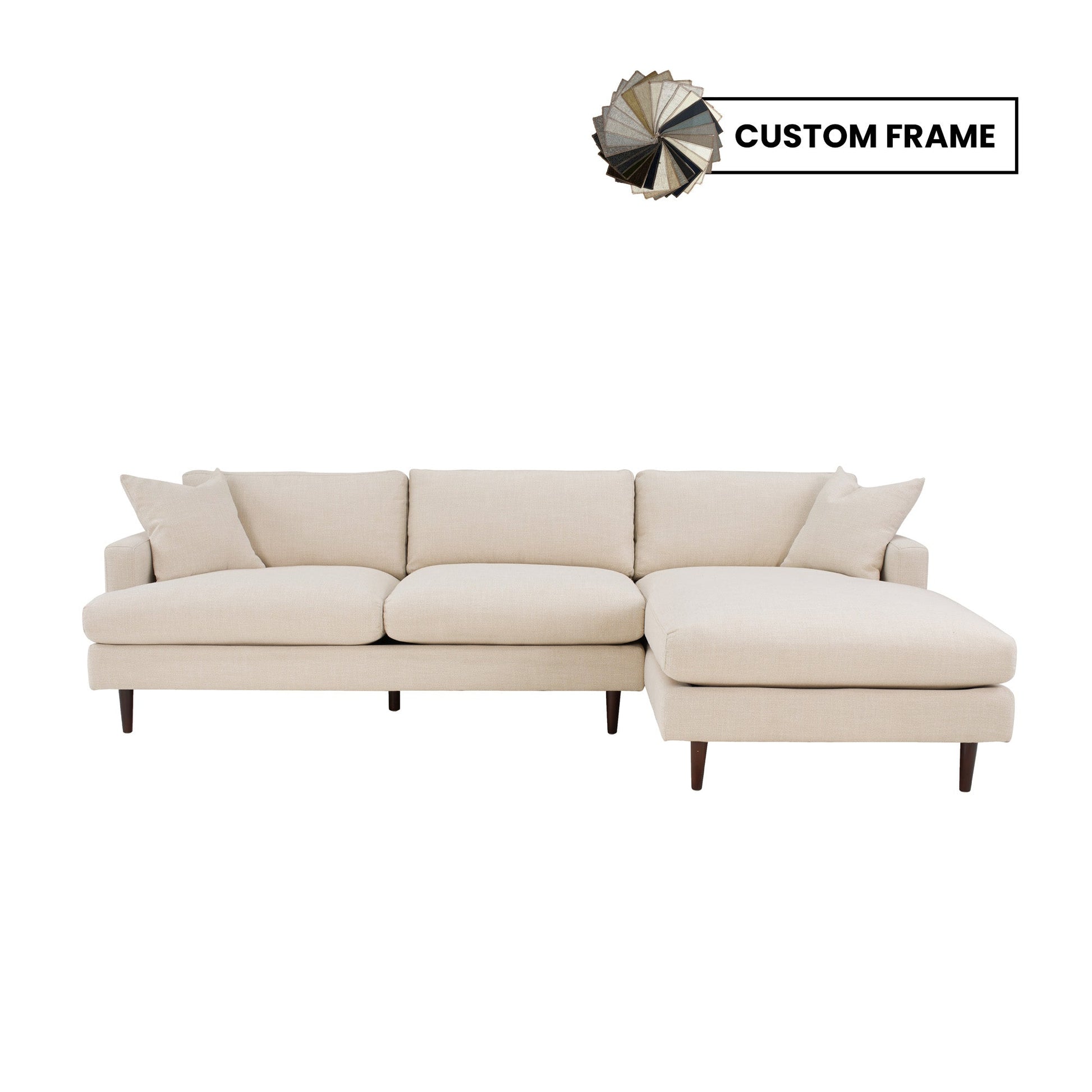 Custom Martha Right Sectional Sofa Frame - Central Designs
