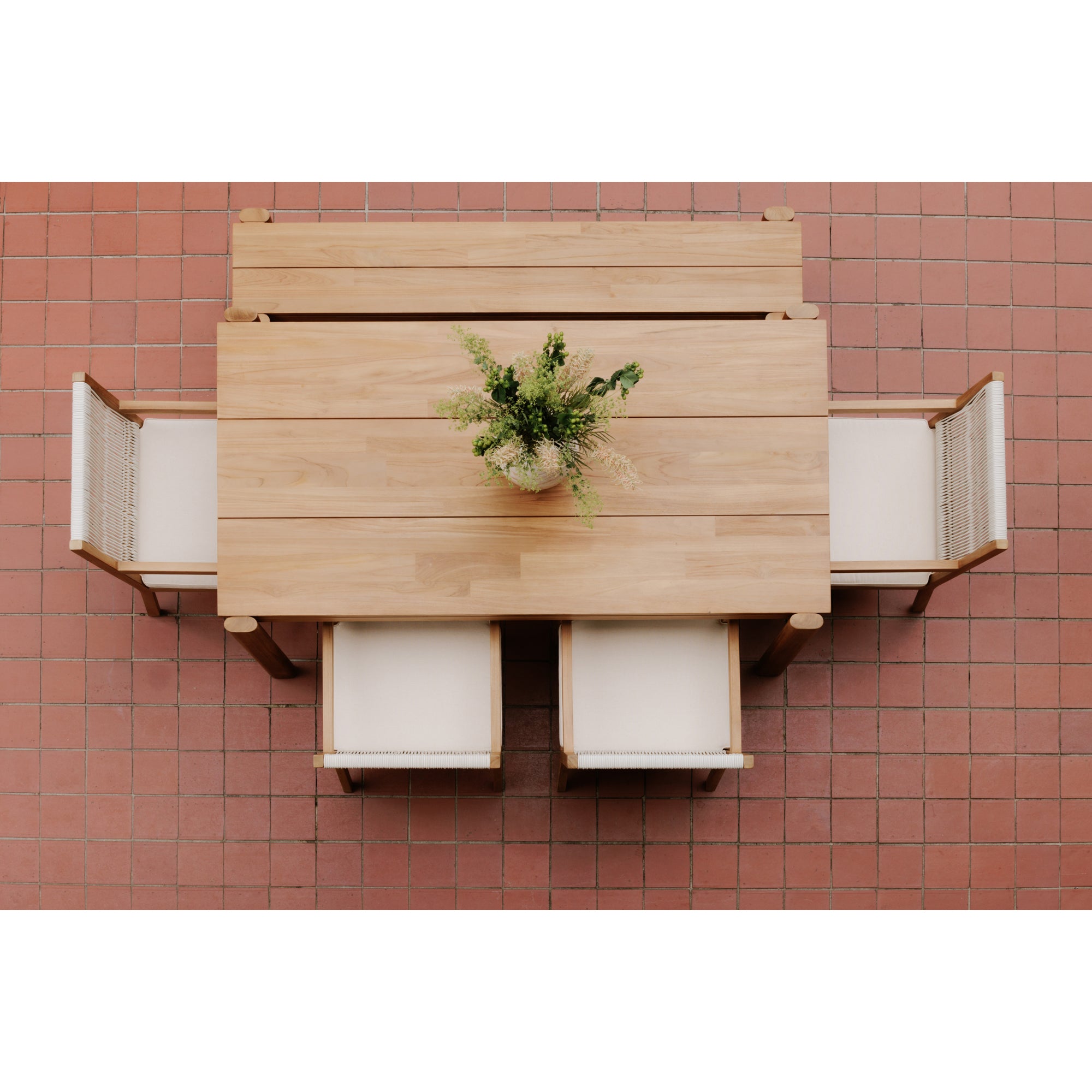 Tempo Outdoor Dining Bench Natural - Central Designs