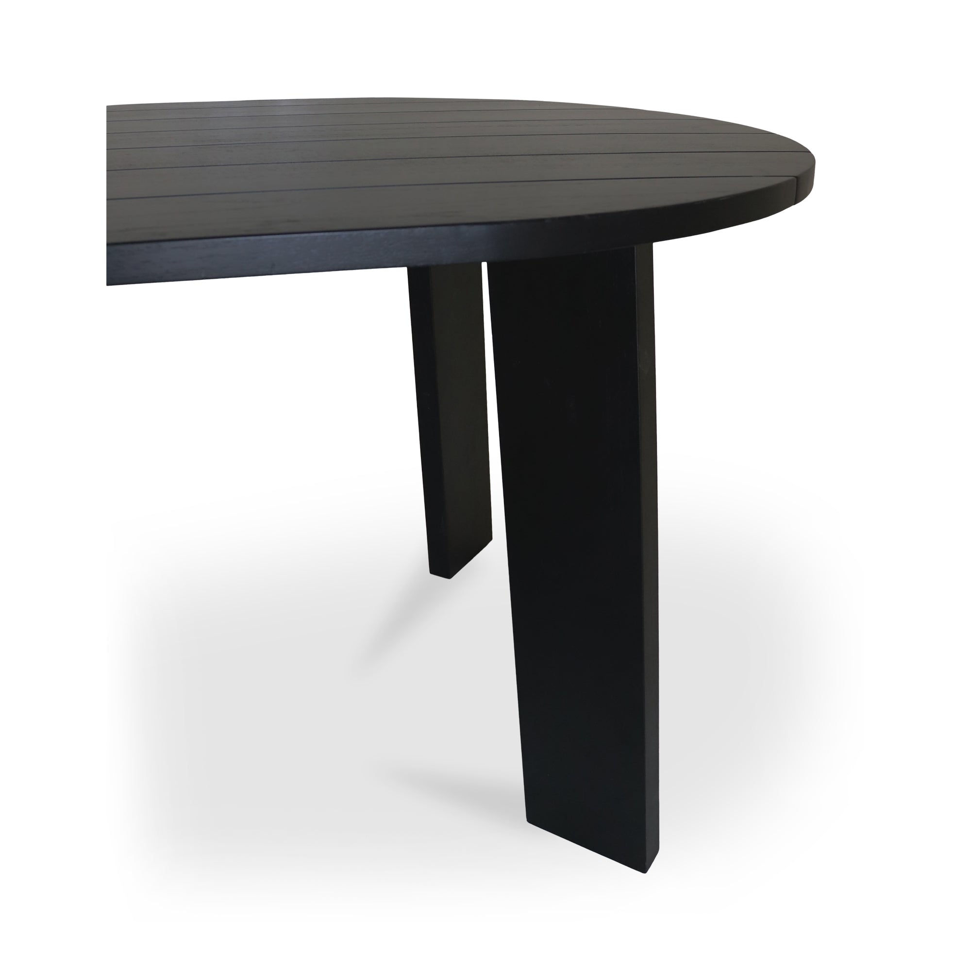 Delta Oval Outdoor Dining Table Black - Central Designs