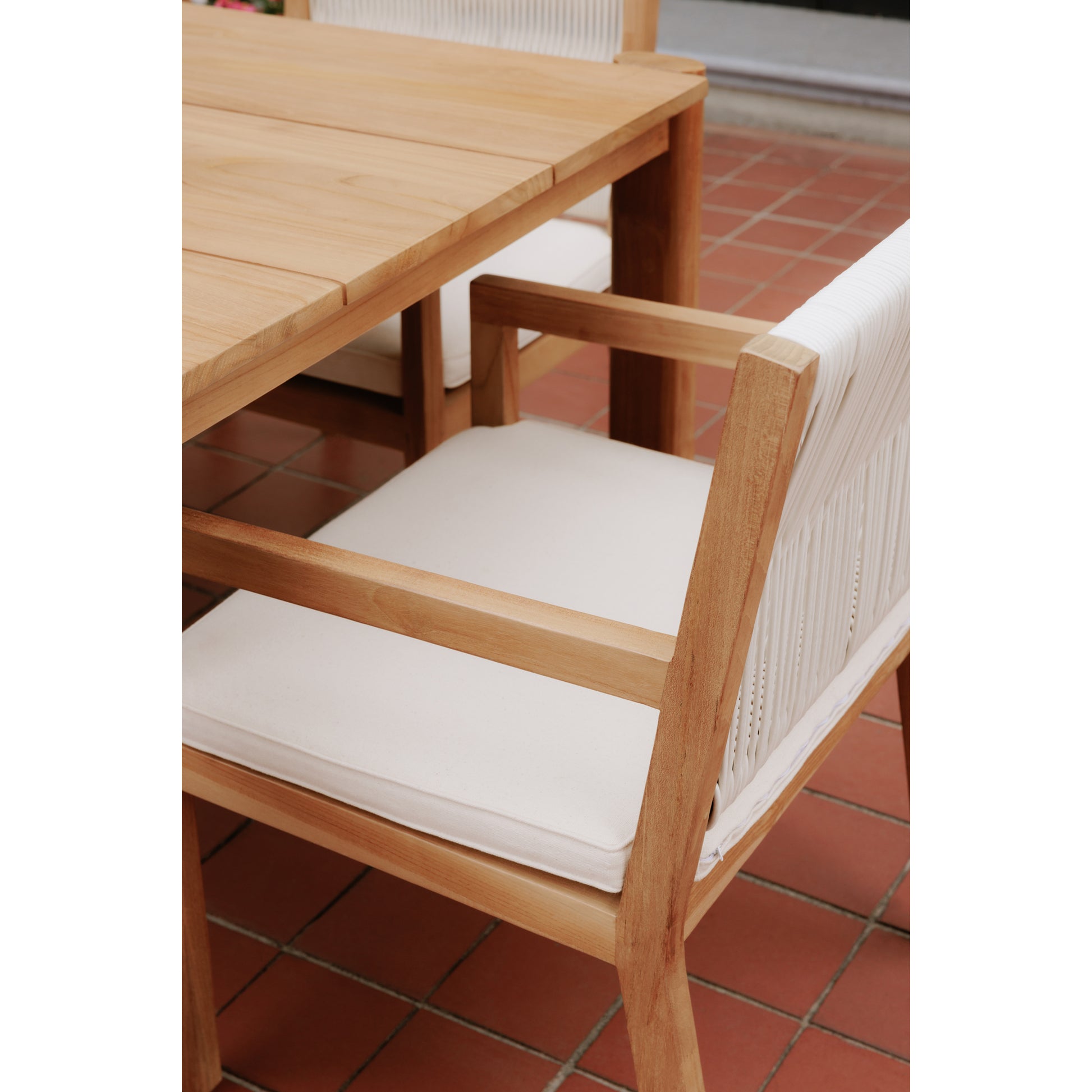 Luce Outdoor Dining Chair Natural - Central Designs