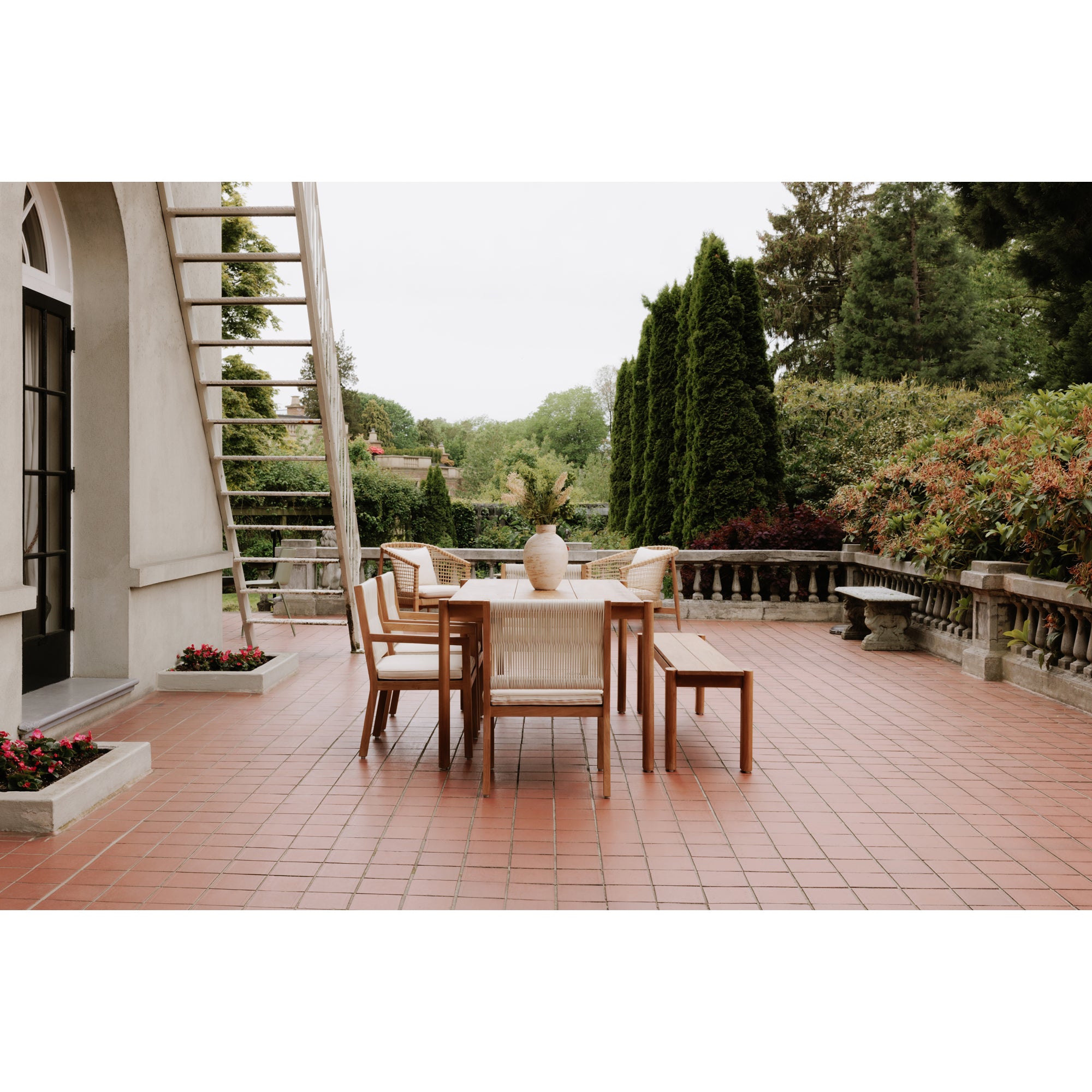 Luce Outdoor Dining Chair Natural - Central Designs