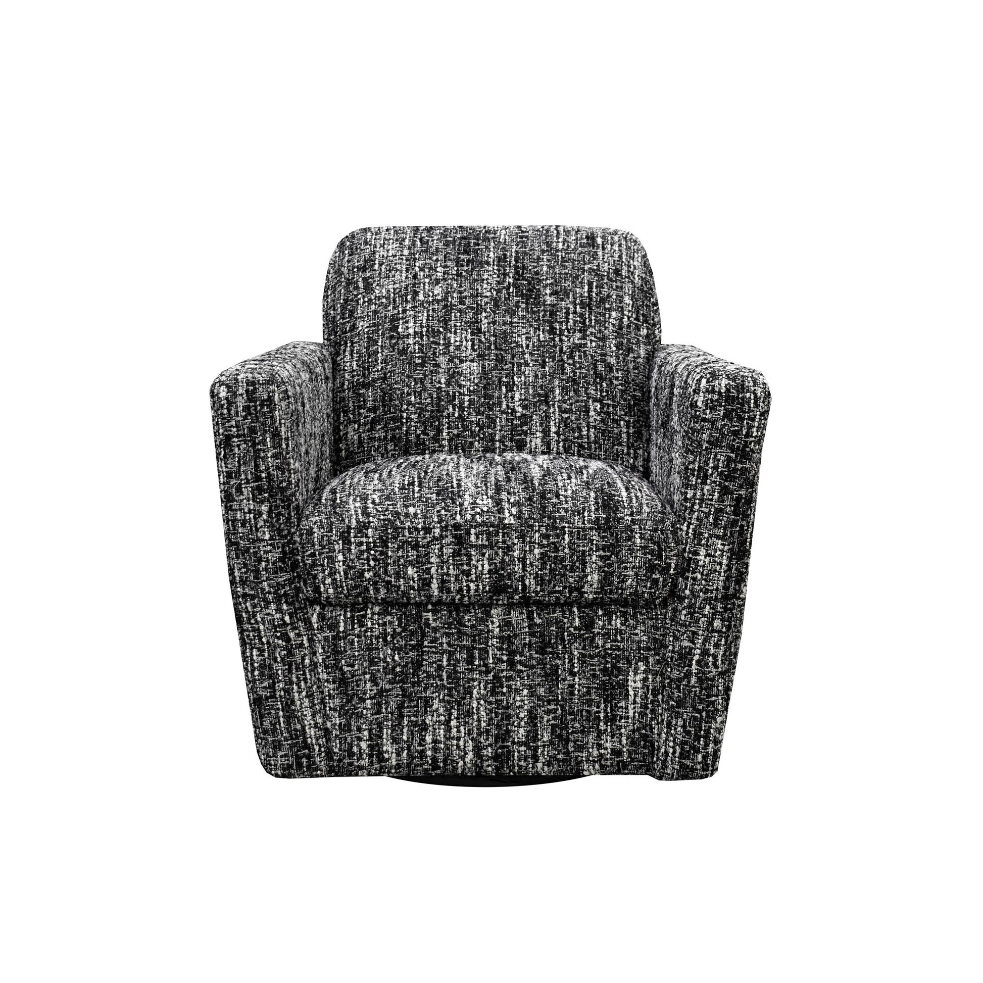 Cooper Swivel Club Chair - Chanel Black - Central Designs