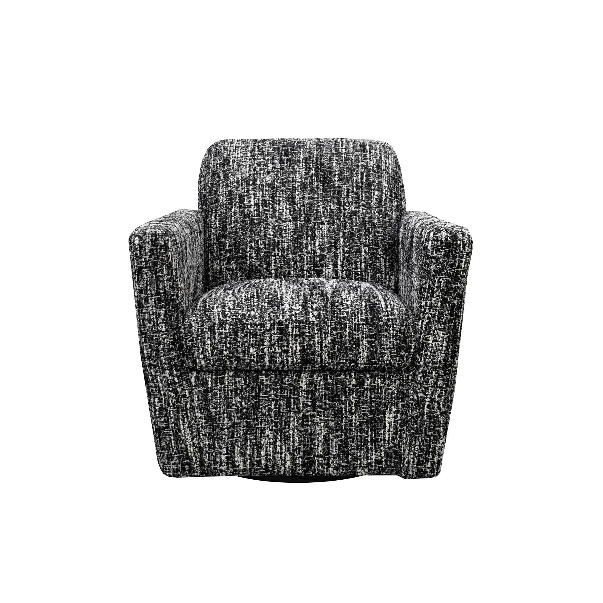 Cooper Swivel Club Chair - Chanel Black - Central Designs