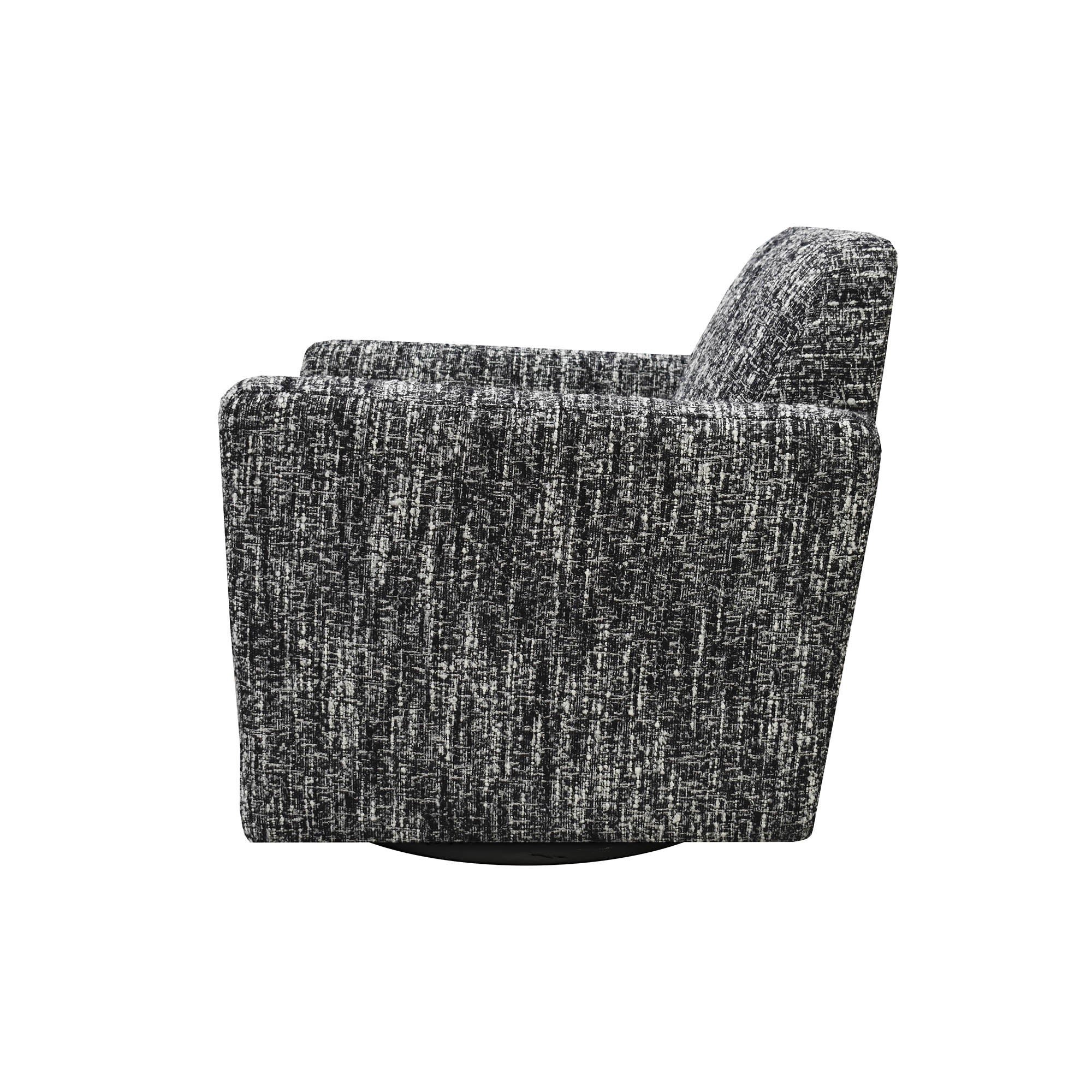 Cooper Swivel Club Chair - Chanel Black - Central Designs