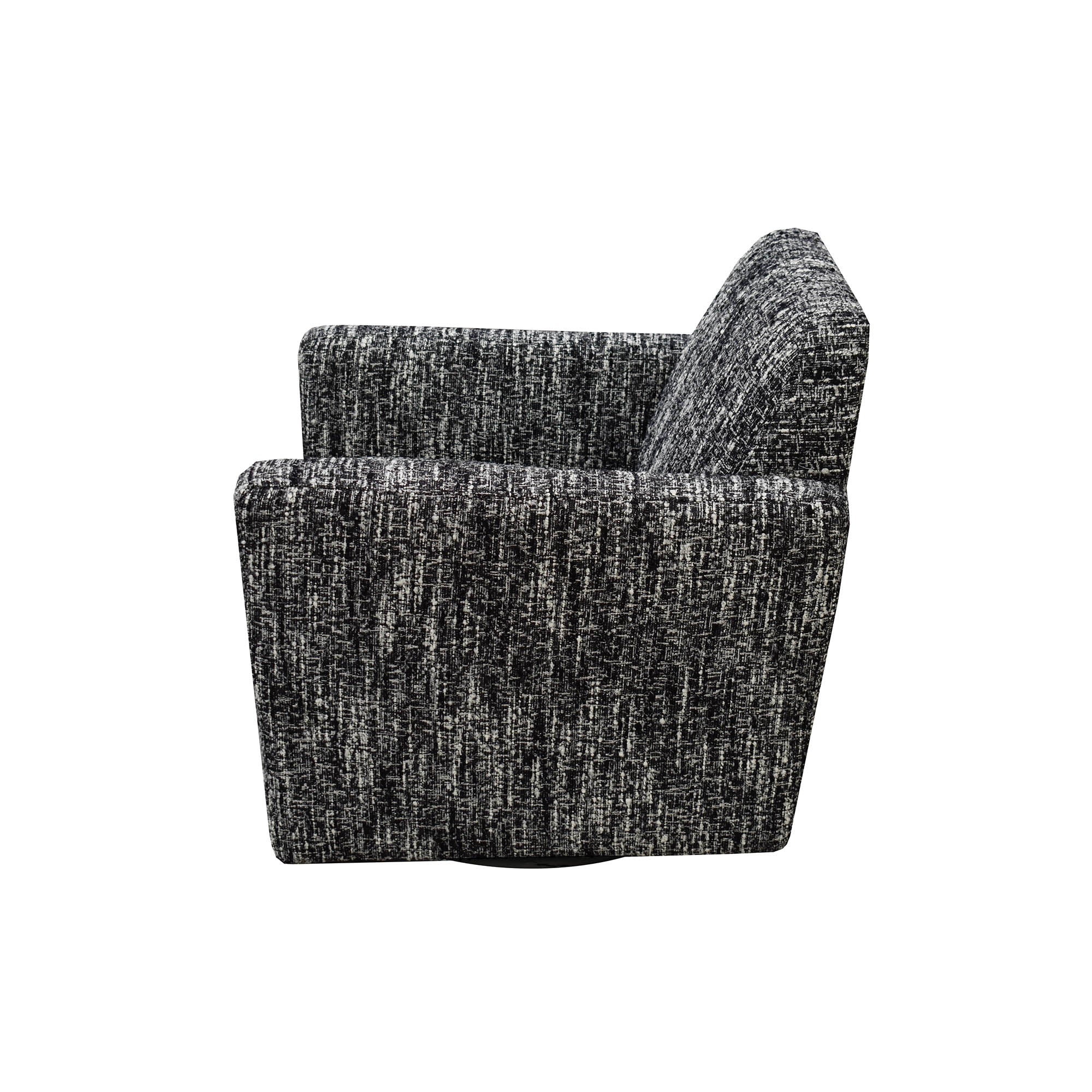 Cooper Swivel Club Chair - Chanel Black - Central Designs