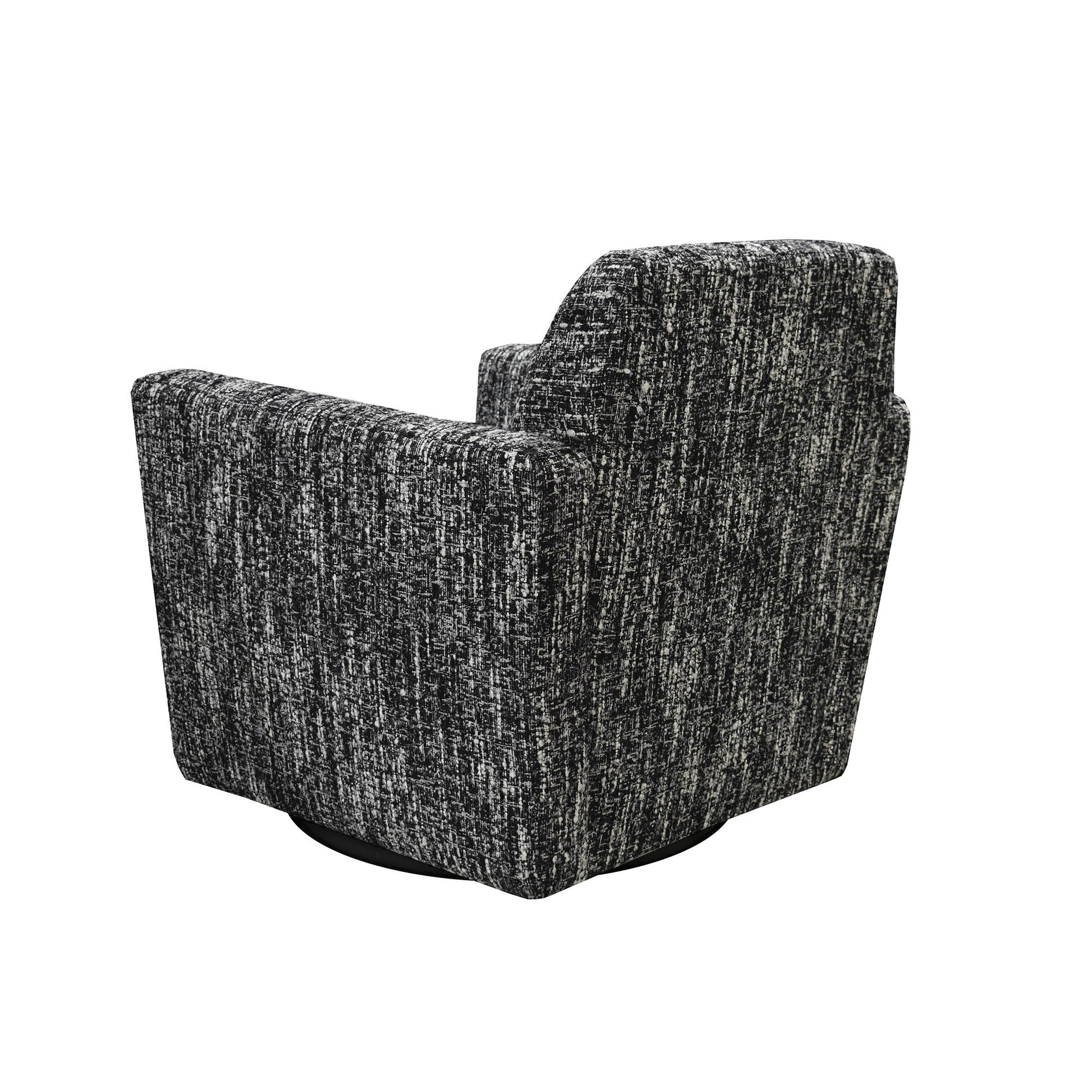 Cooper Swivel Club Chair - Chanel Black - Central Designs