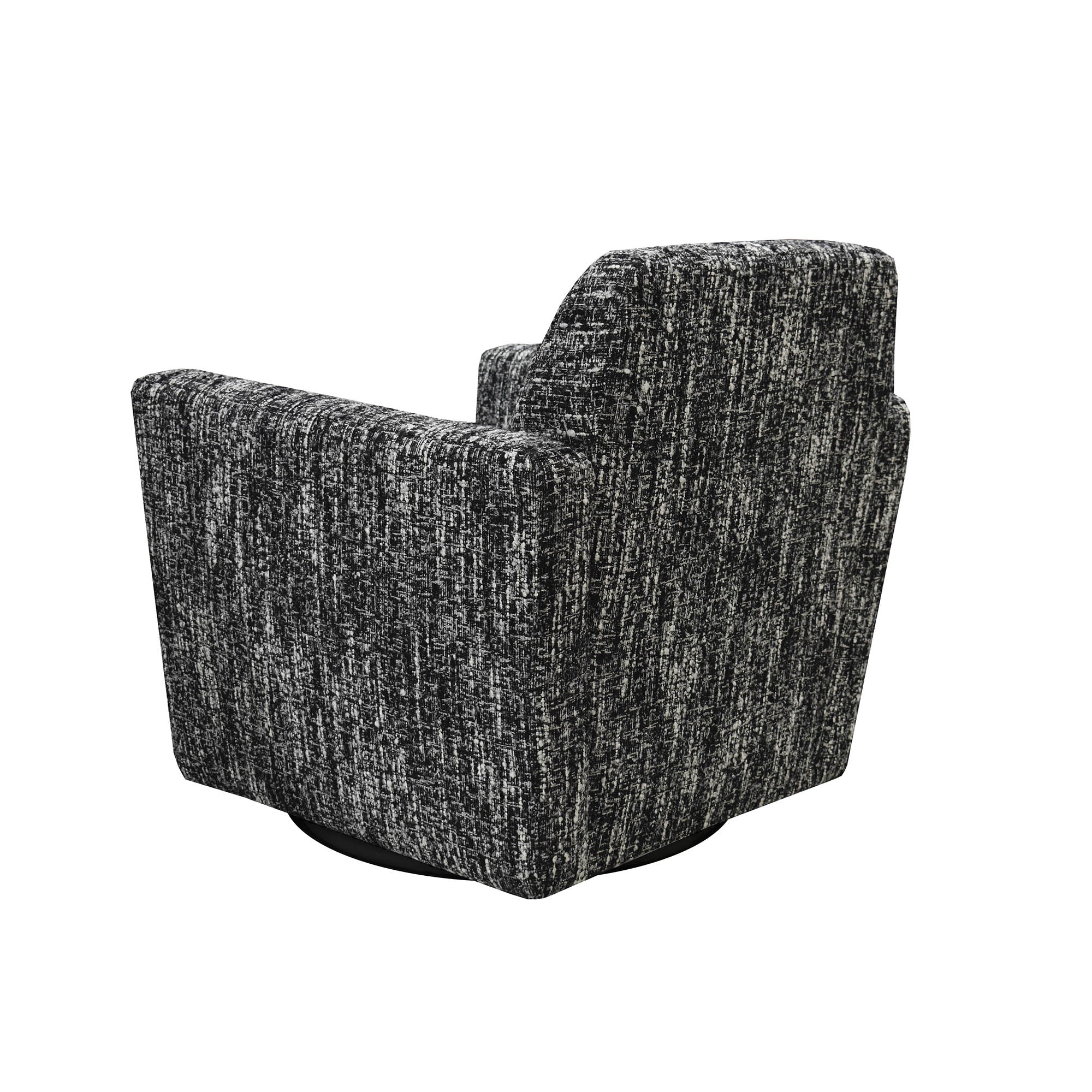 Cooper Swivel Club Chair - Chanel Black - Central Designs