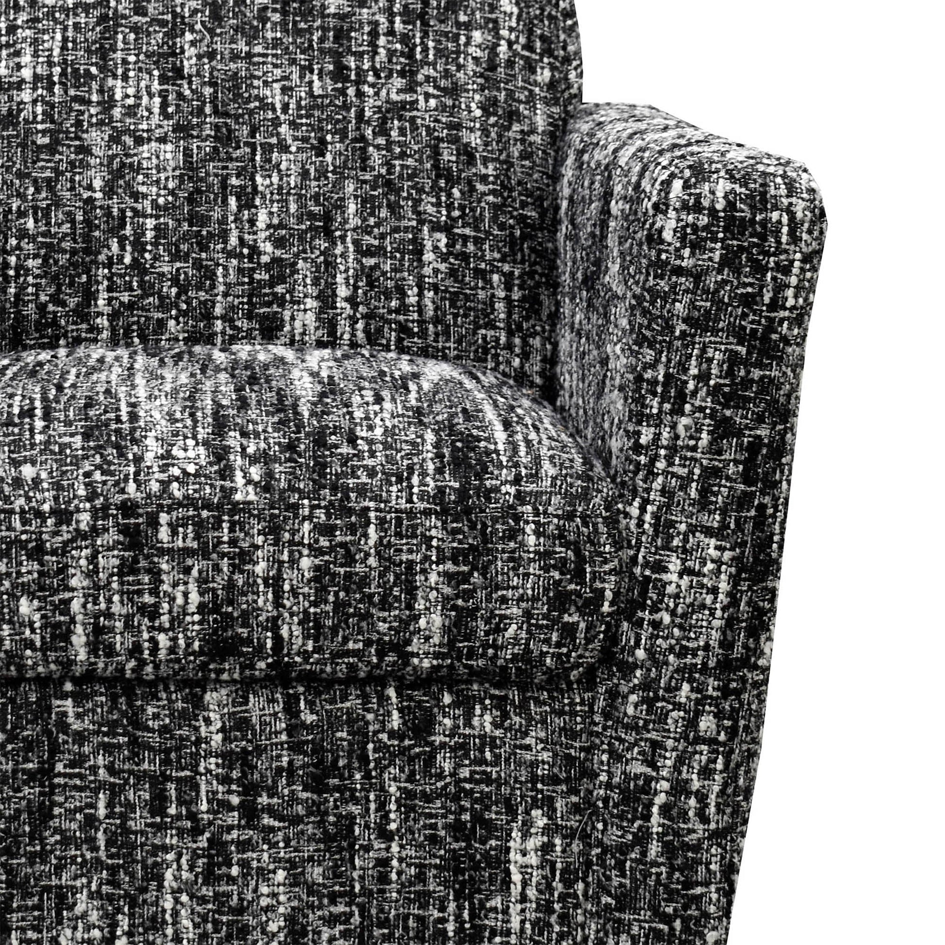 Cooper Swivel Club Chair - Chanel Black - Central Designs