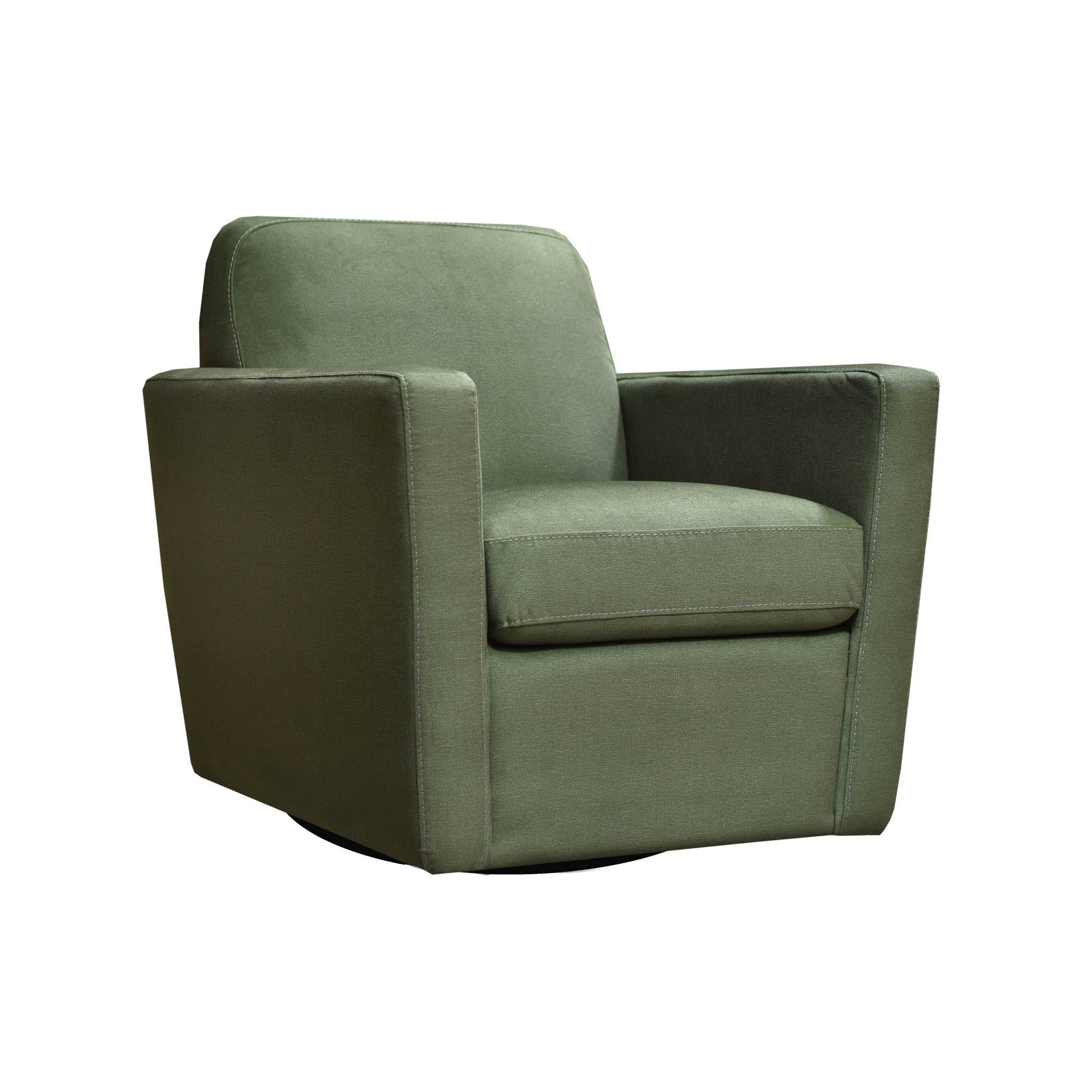 Cooper Swivel Club Chair - Forrest Green - Central Designs