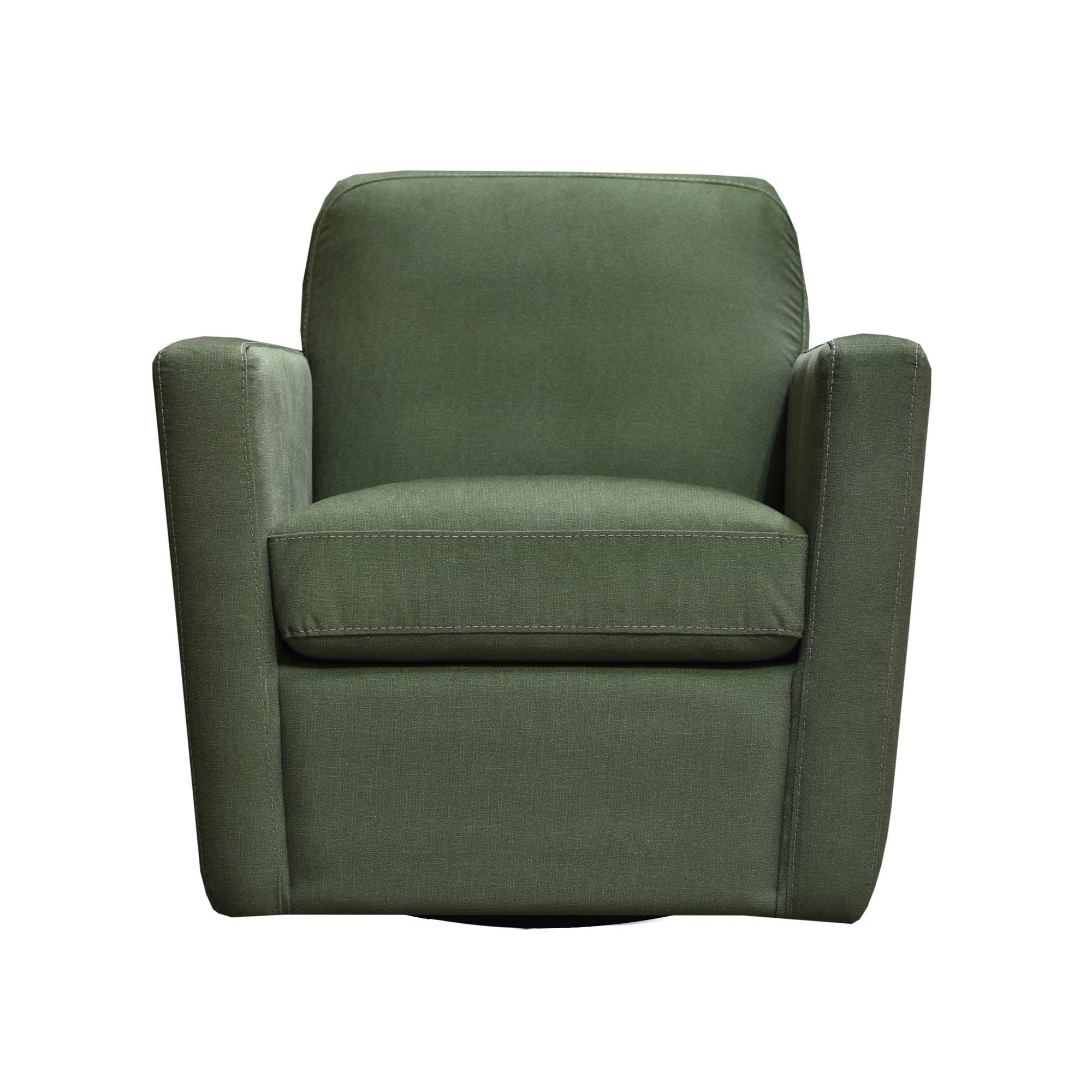 Cooper Swivel Club Chair - Forrest Green - Central Designs