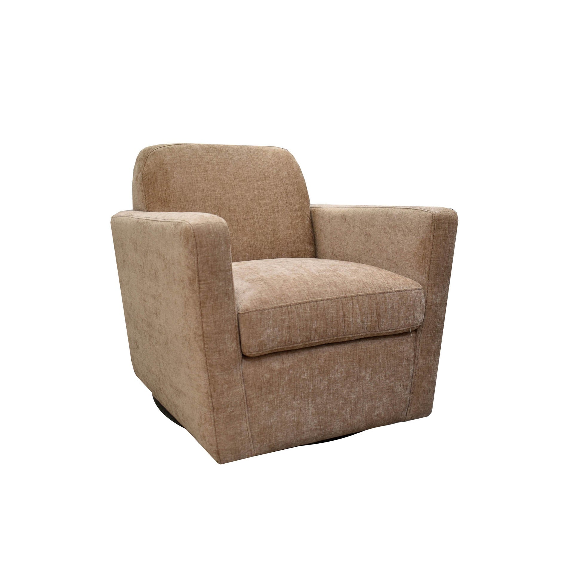 Cooper Swivel Club Chair - Latte Chenille - Central Designs