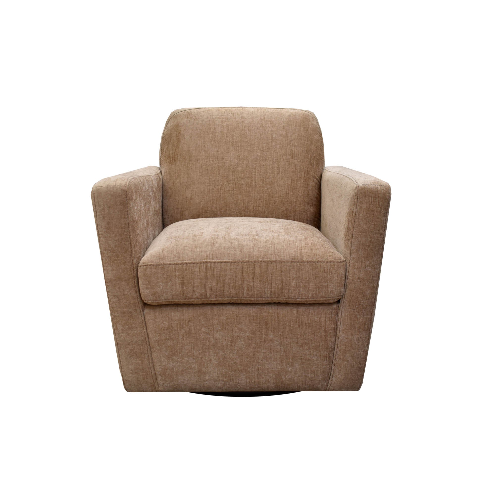 Cooper Swivel Club Chair - Latte Chenille - Central Designs