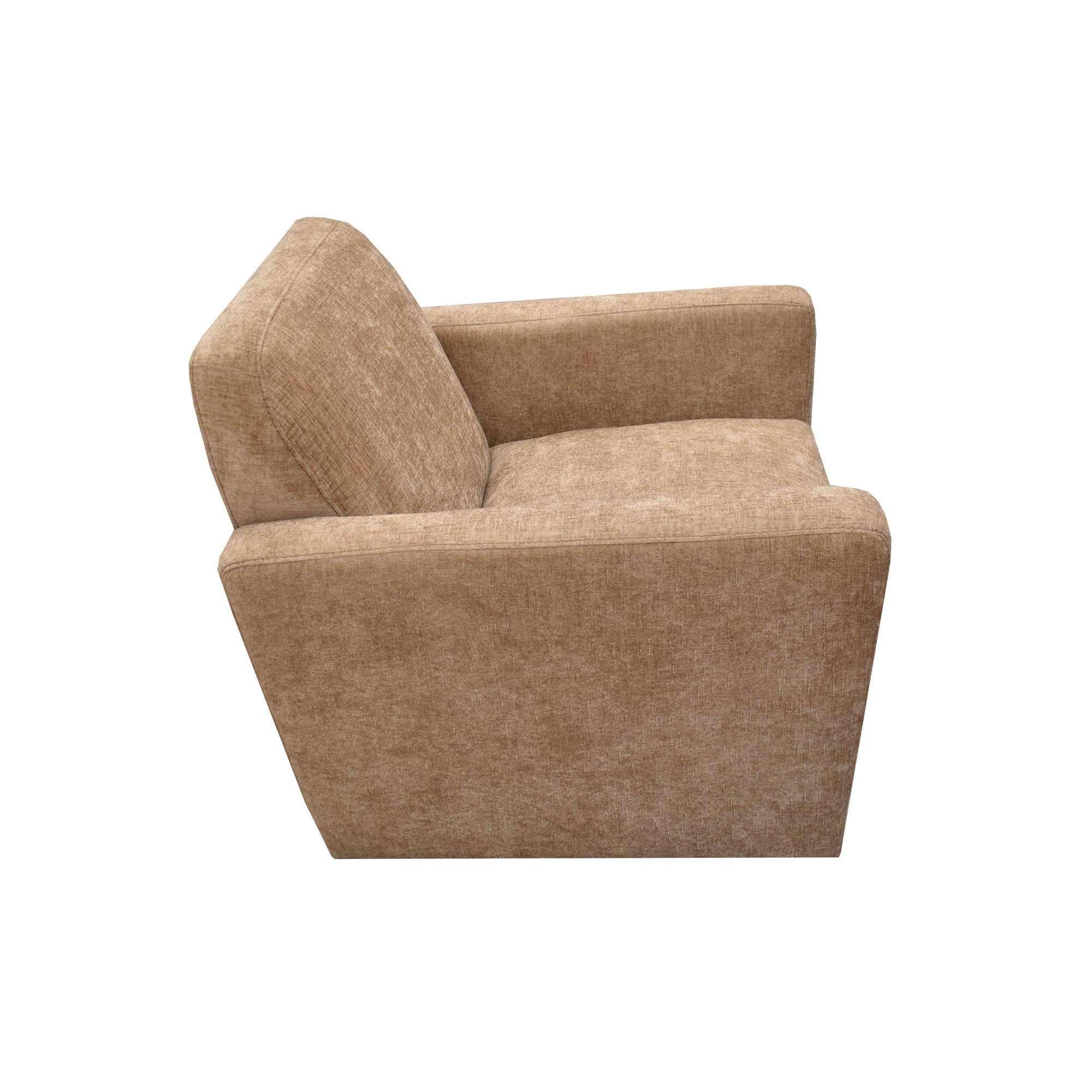 Cooper Swivel Club Chair - Latte Chenille - Central Designs