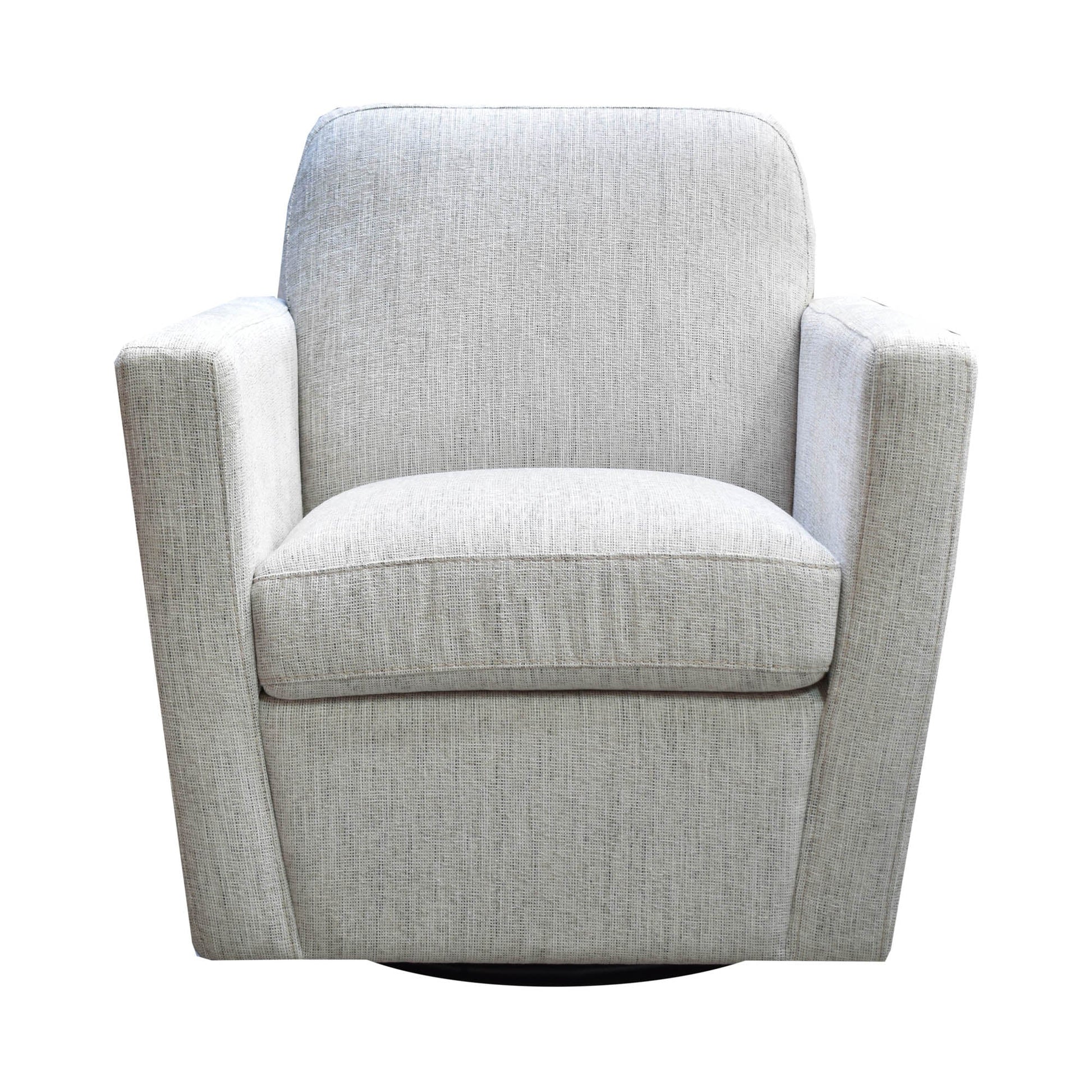 Cooper Swivel Club Chair - Woven Linen - Central Designs