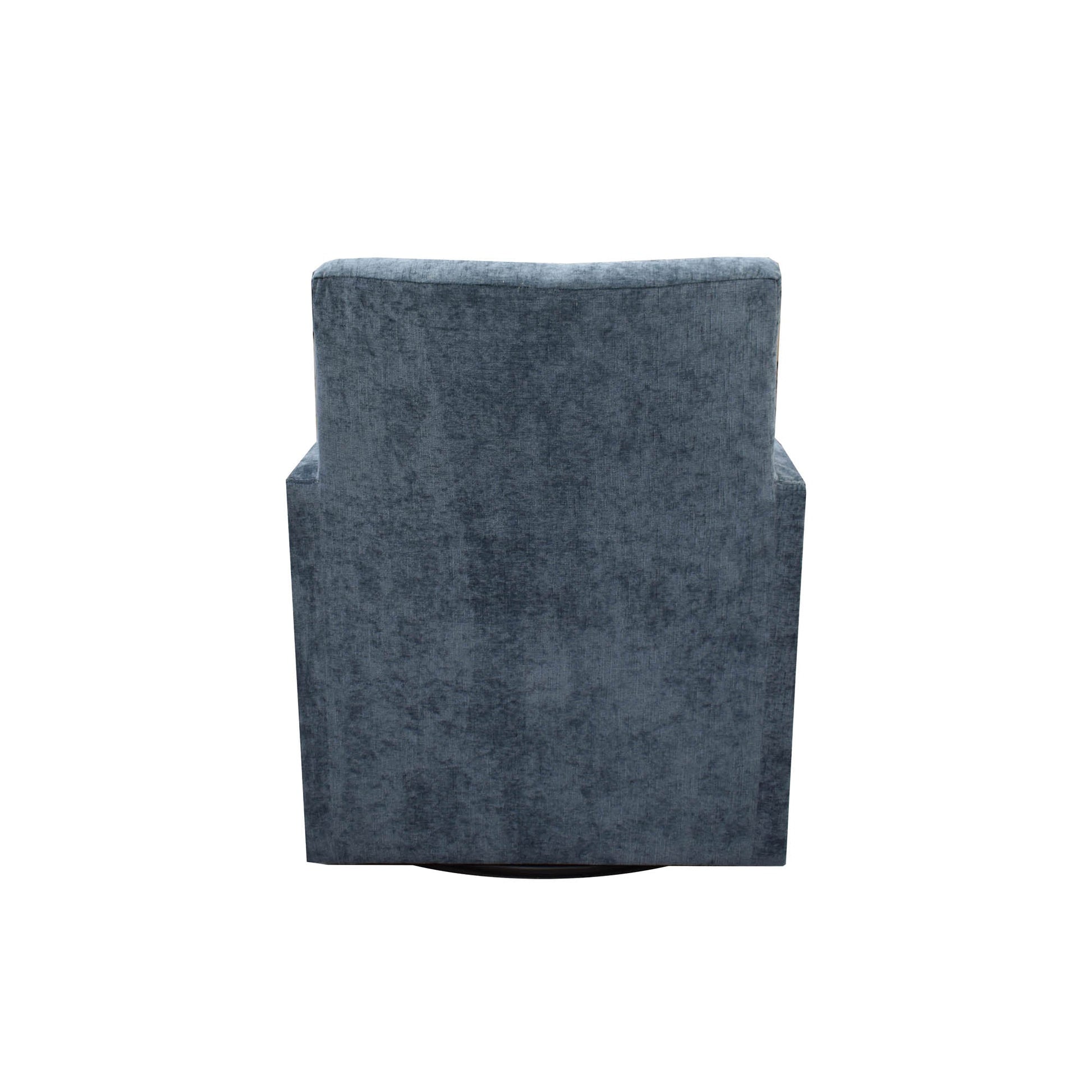 Riley Swivel Club Chair - Aqua Chenille - Central Designs