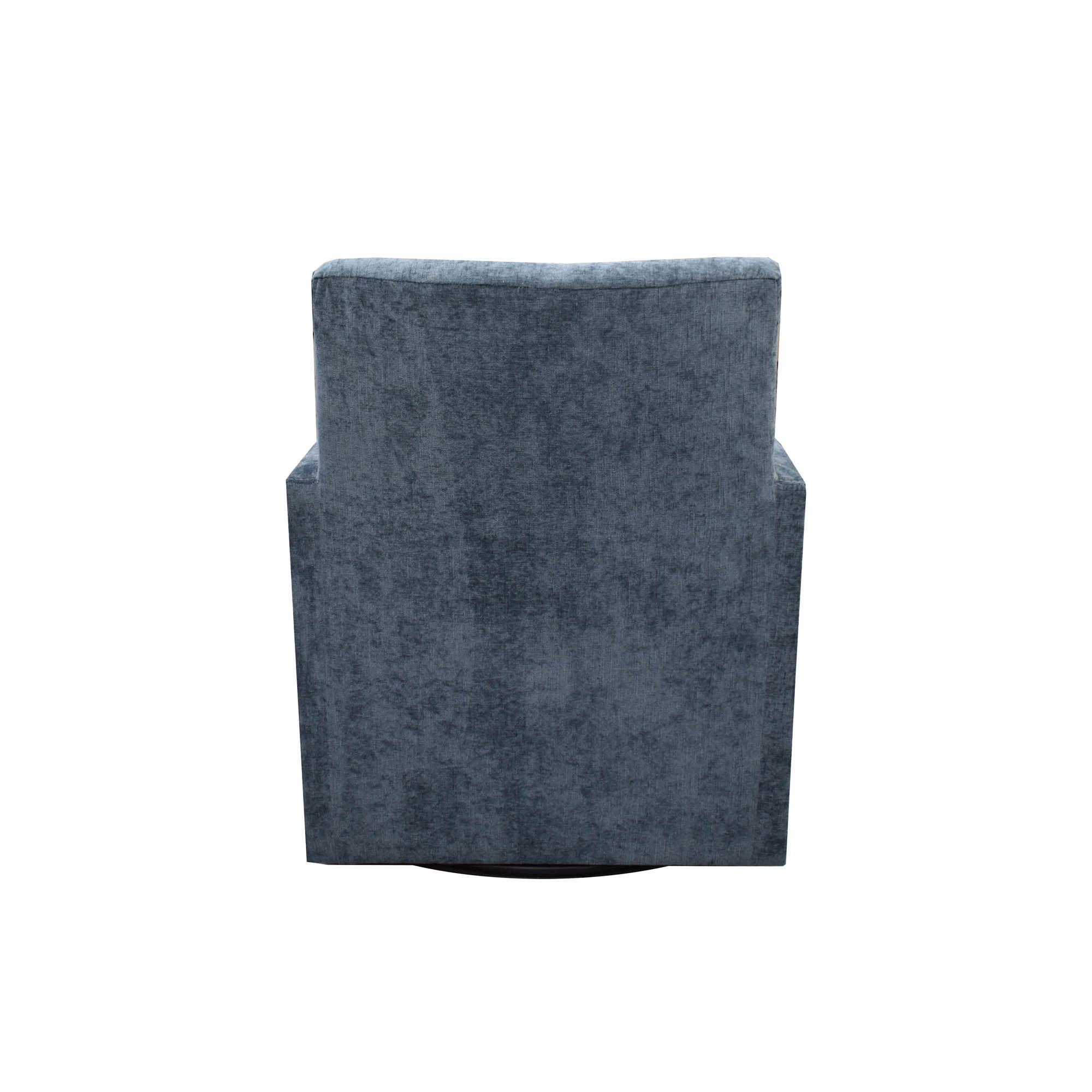 Riley Swivel Club Chair - Aqua Chenille - Central Designs