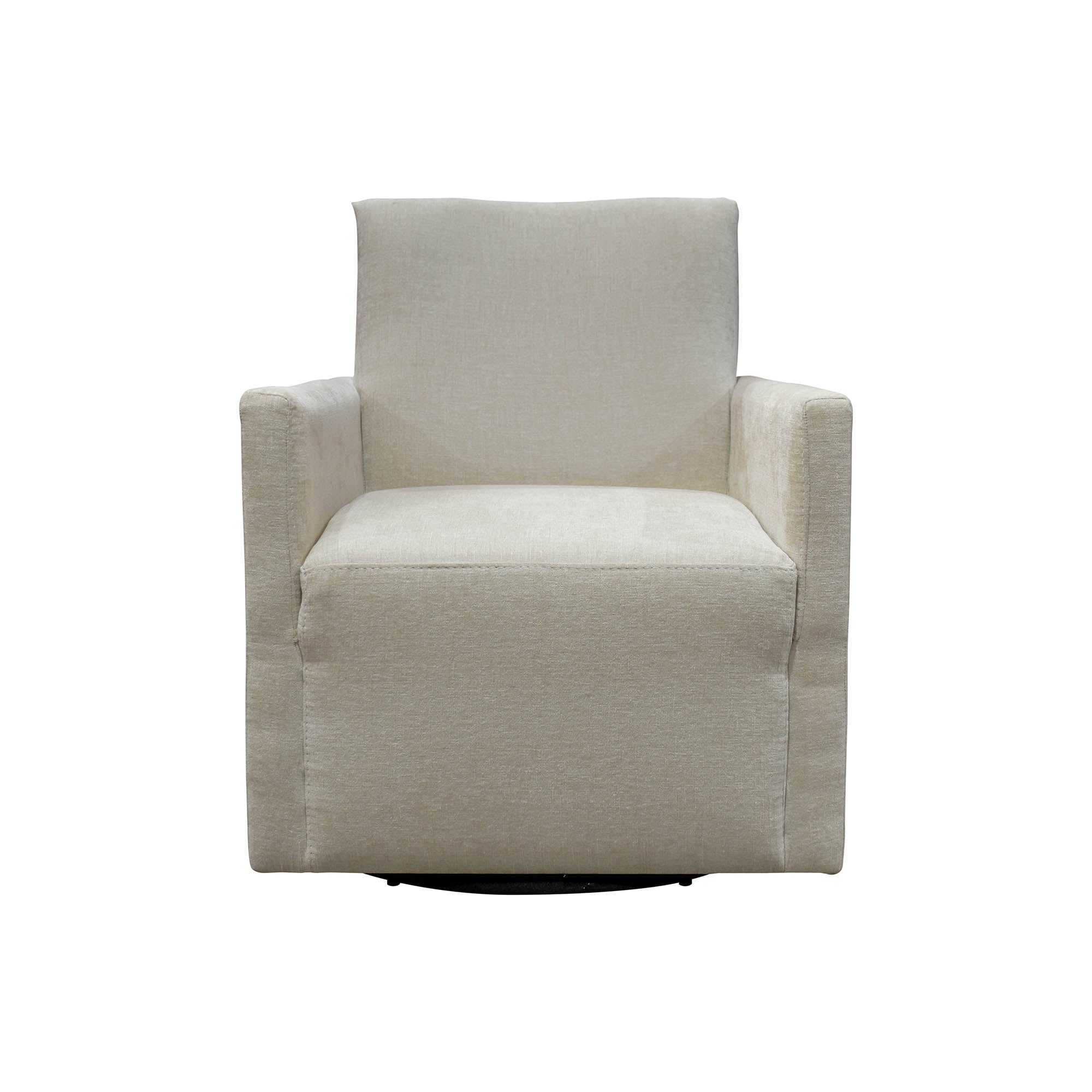 Riley Swivel Club Chair - Ivory - Central Designs