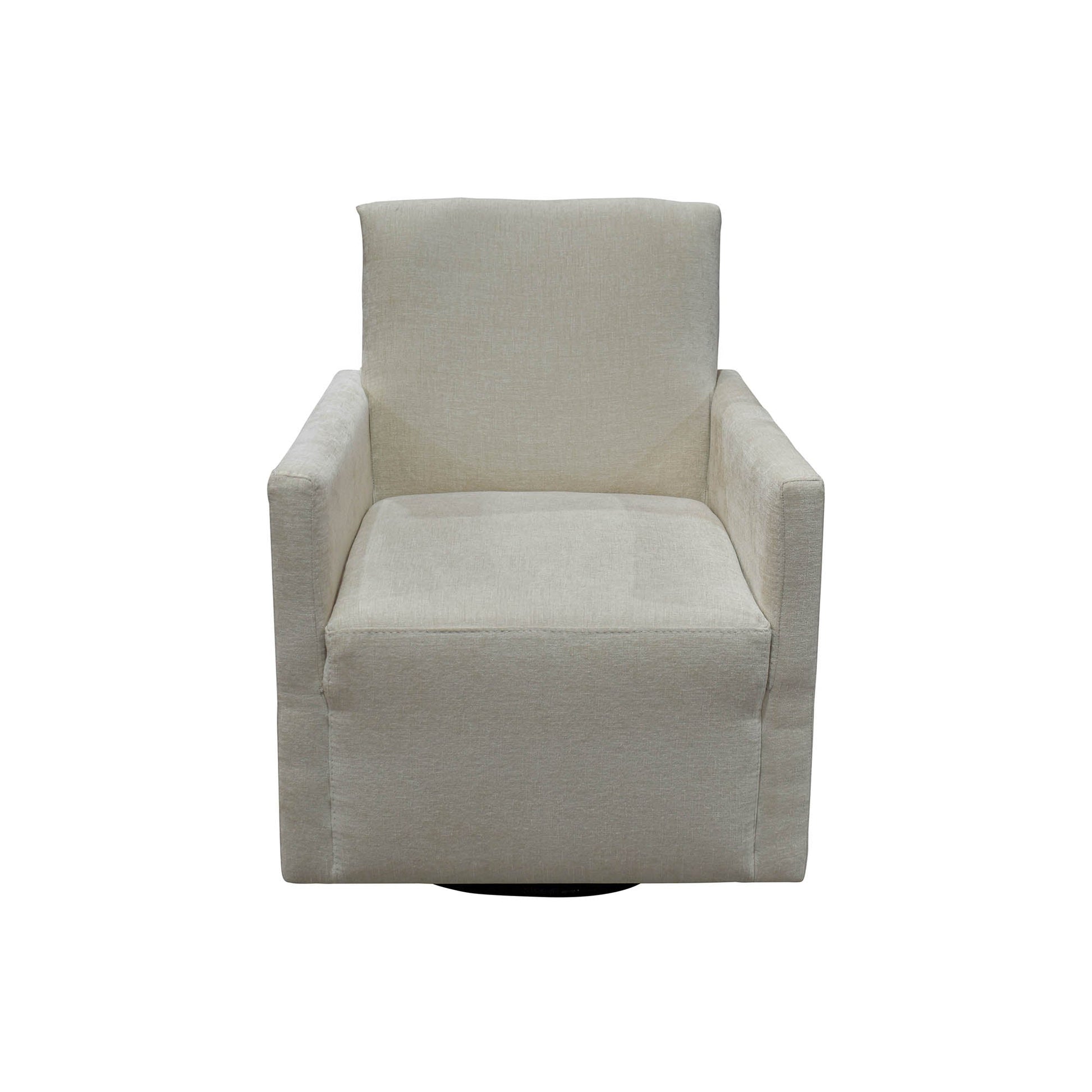 Riley Swivel Club Chair - Ivory - Central Designs