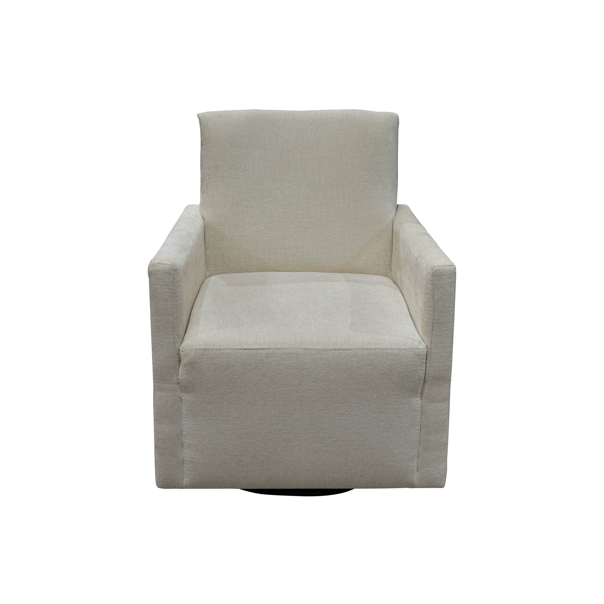 Riley Swivel Club Chair - Ivory - Central Designs