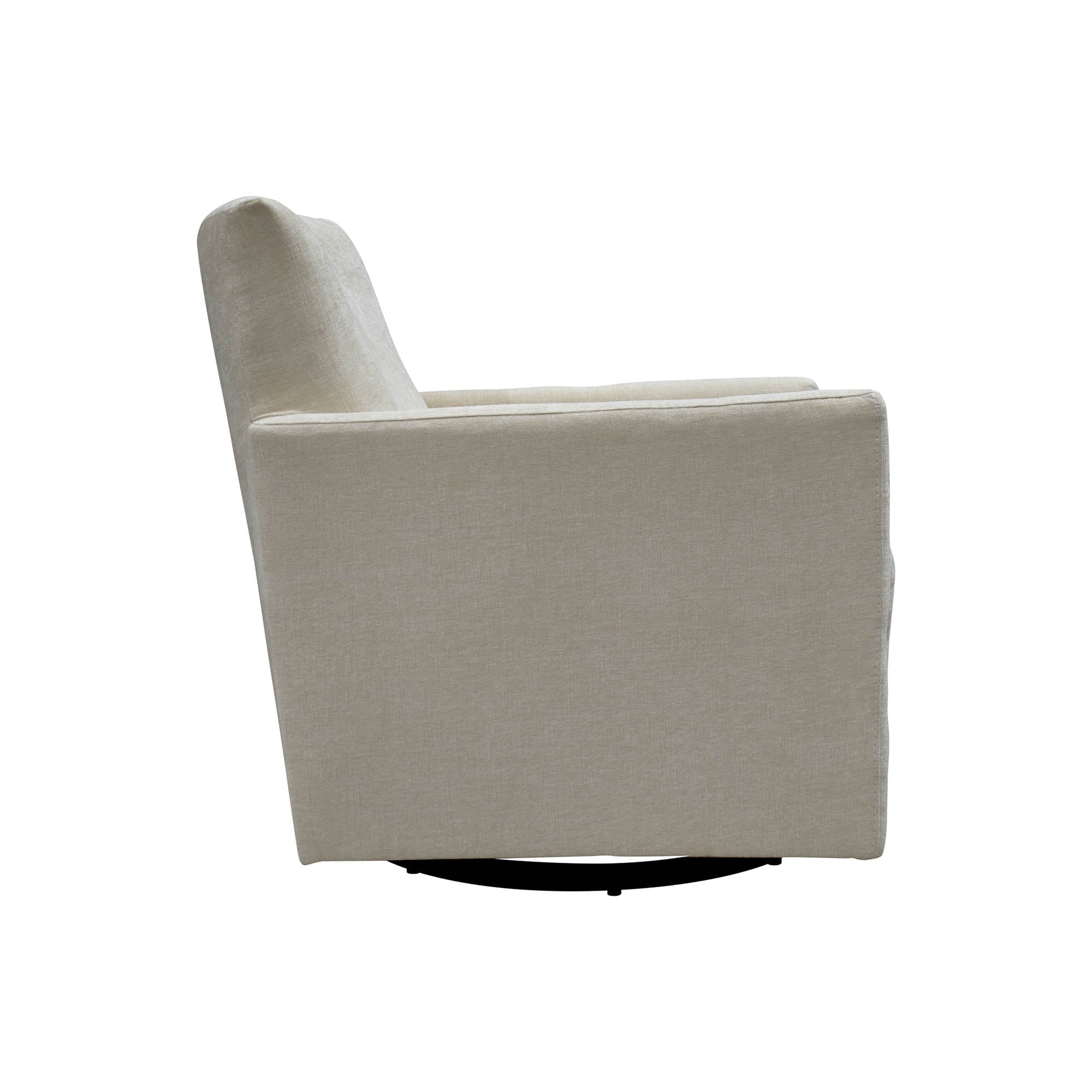 Riley Swivel Club Chair - Ivory - Central Designs