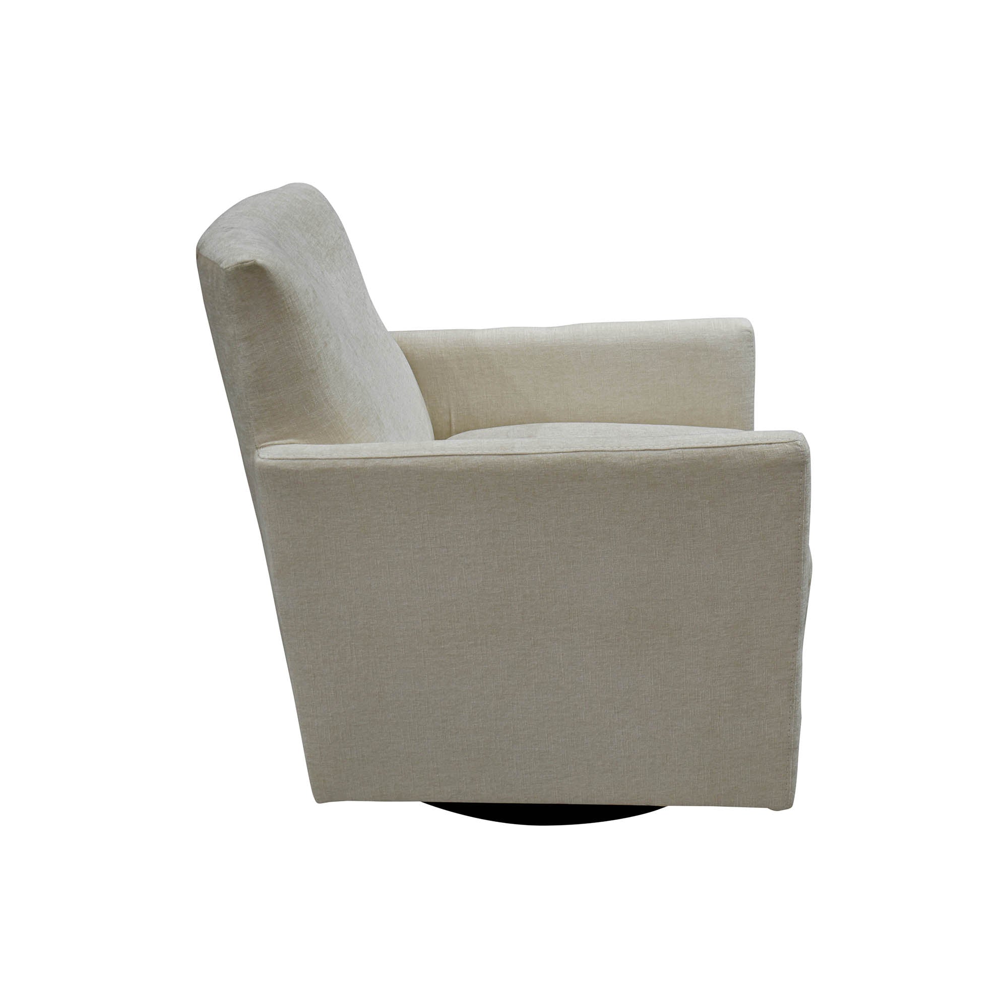 Riley Swivel Club Chair - Ivory - Central Designs