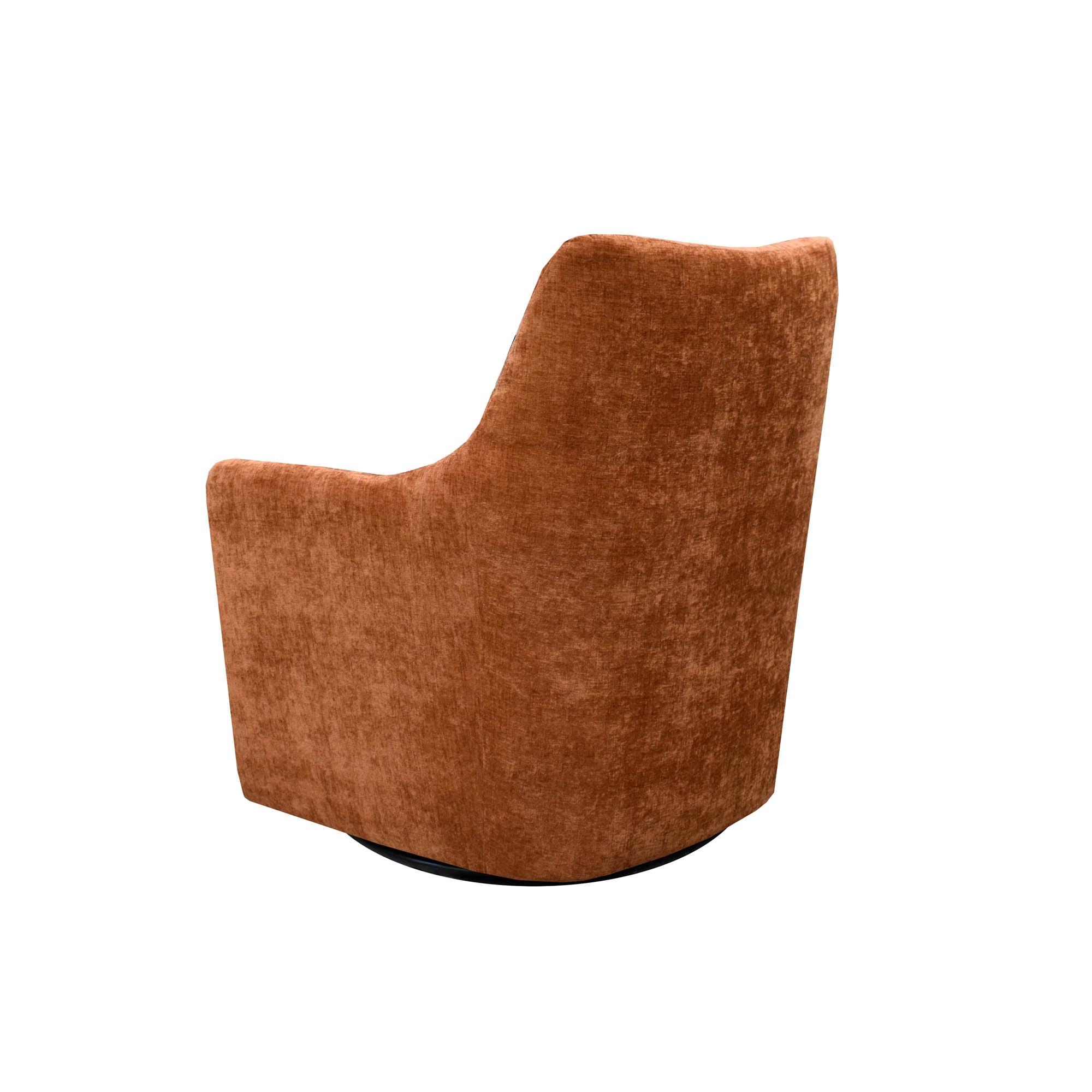 Lilith Swivel Chair - Brick Chenille - Central Designs