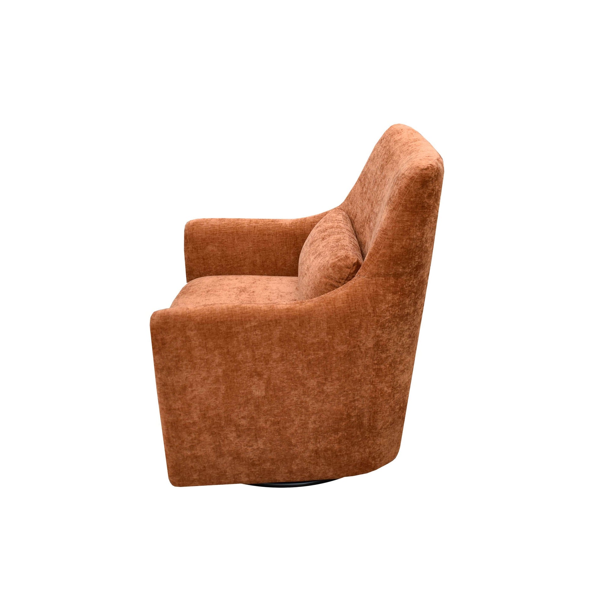 Lilith Swivel Chair - Brick Chenille - Central Designs