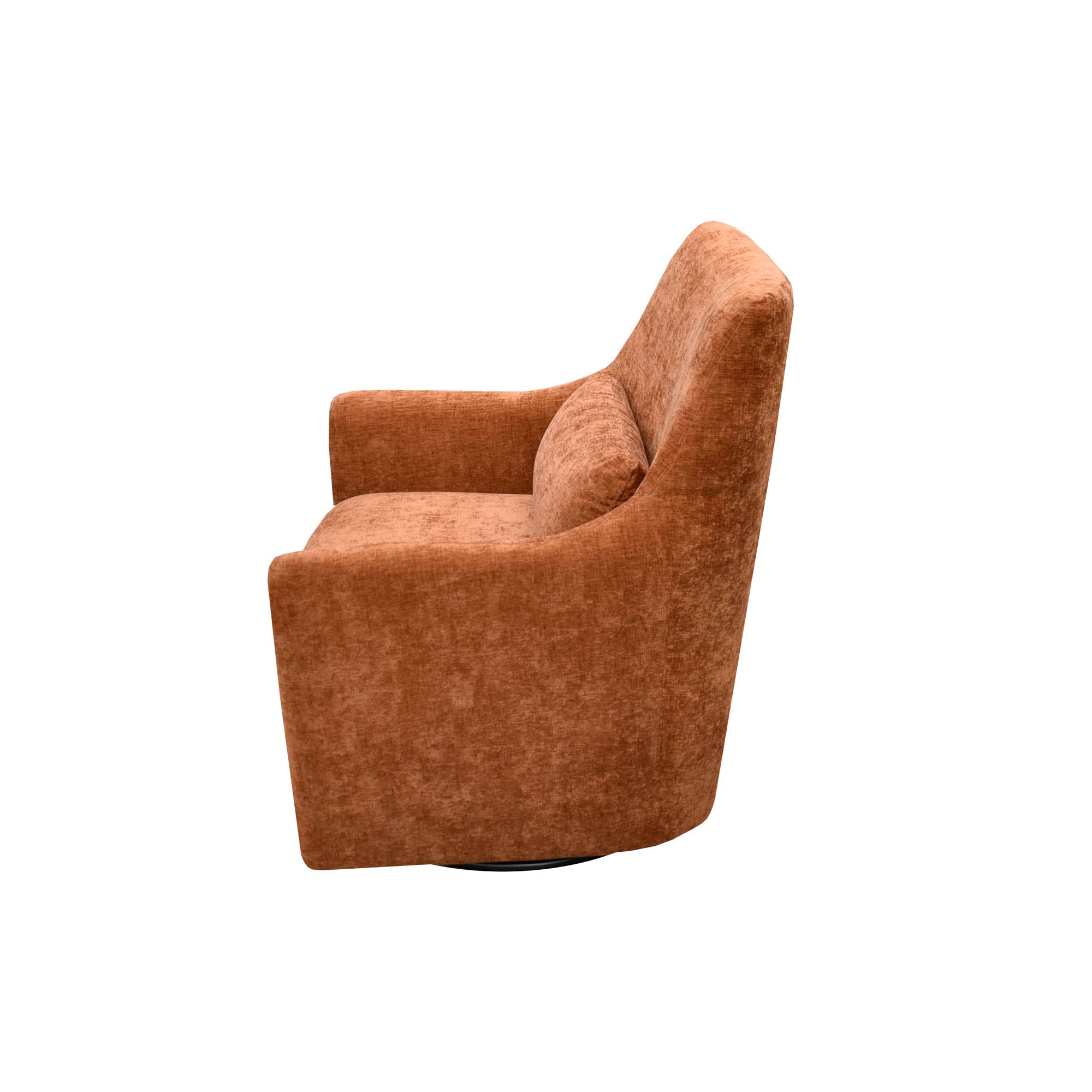 Lilith Swivel Chair - Brick Chenille - Central Designs