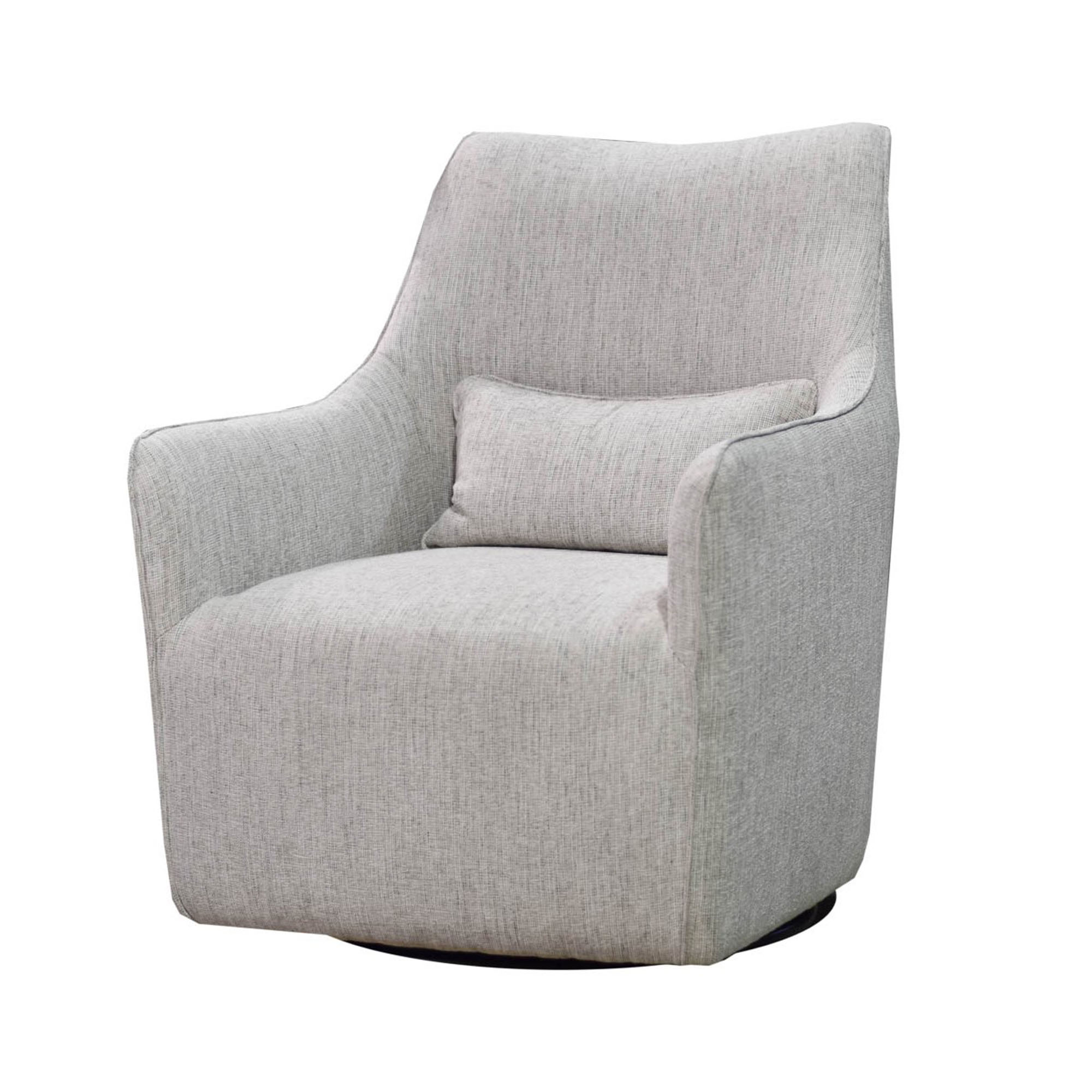 Lilith Swivel Chair - Woven Linen - Central Designs