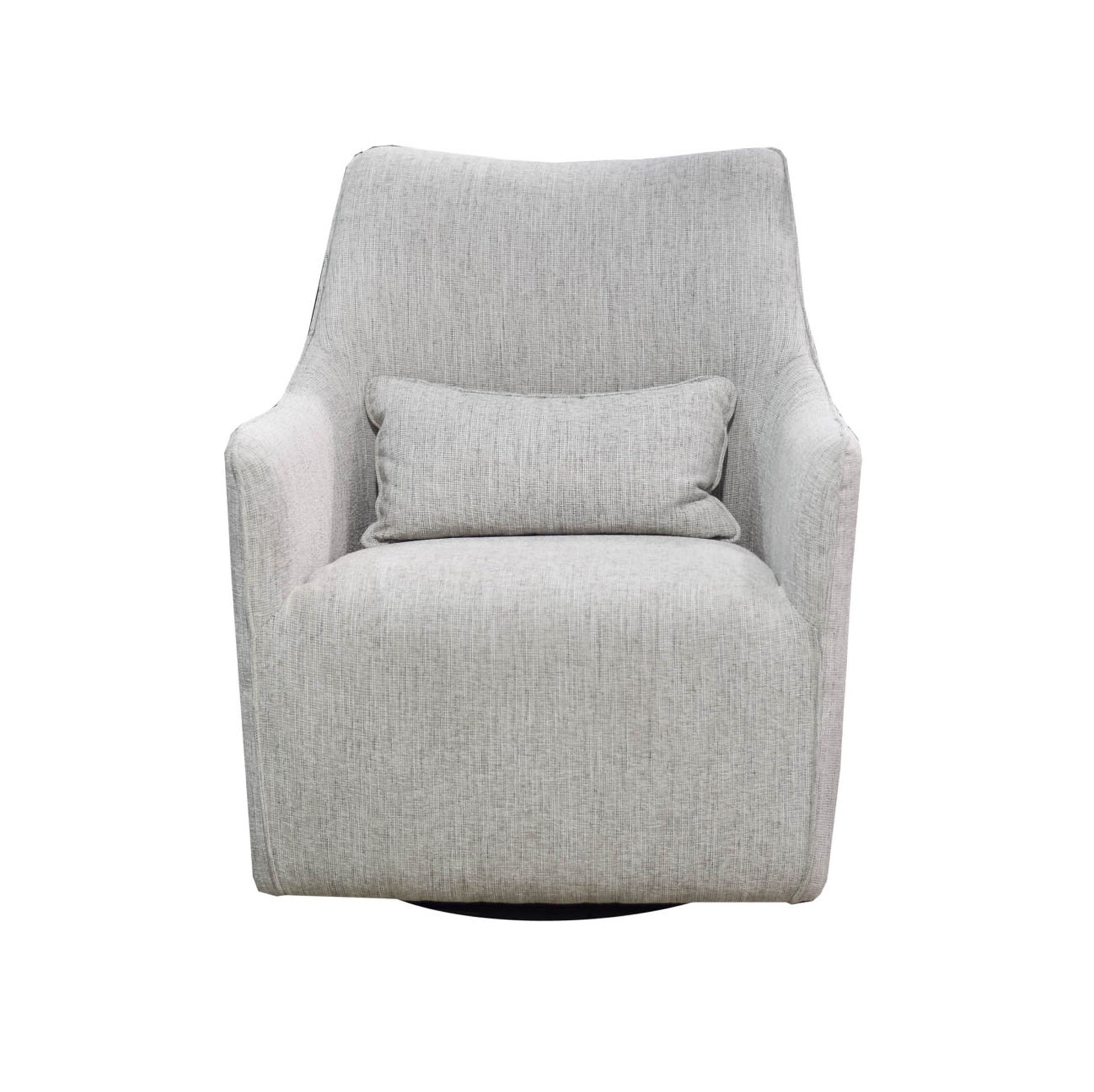 Lilith Swivel Chair - Woven Linen - Central Designs