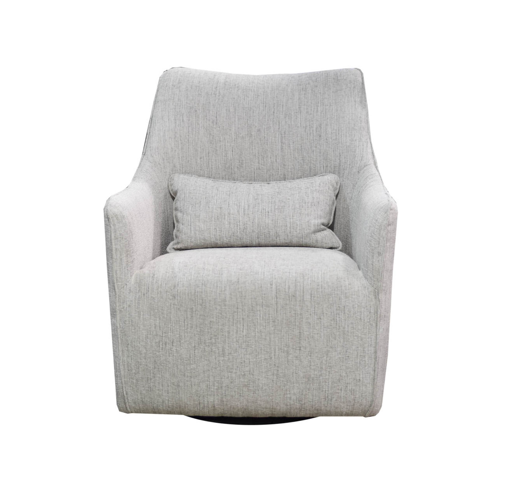 Lilith Swivel Chair - Woven Linen - Central Designs