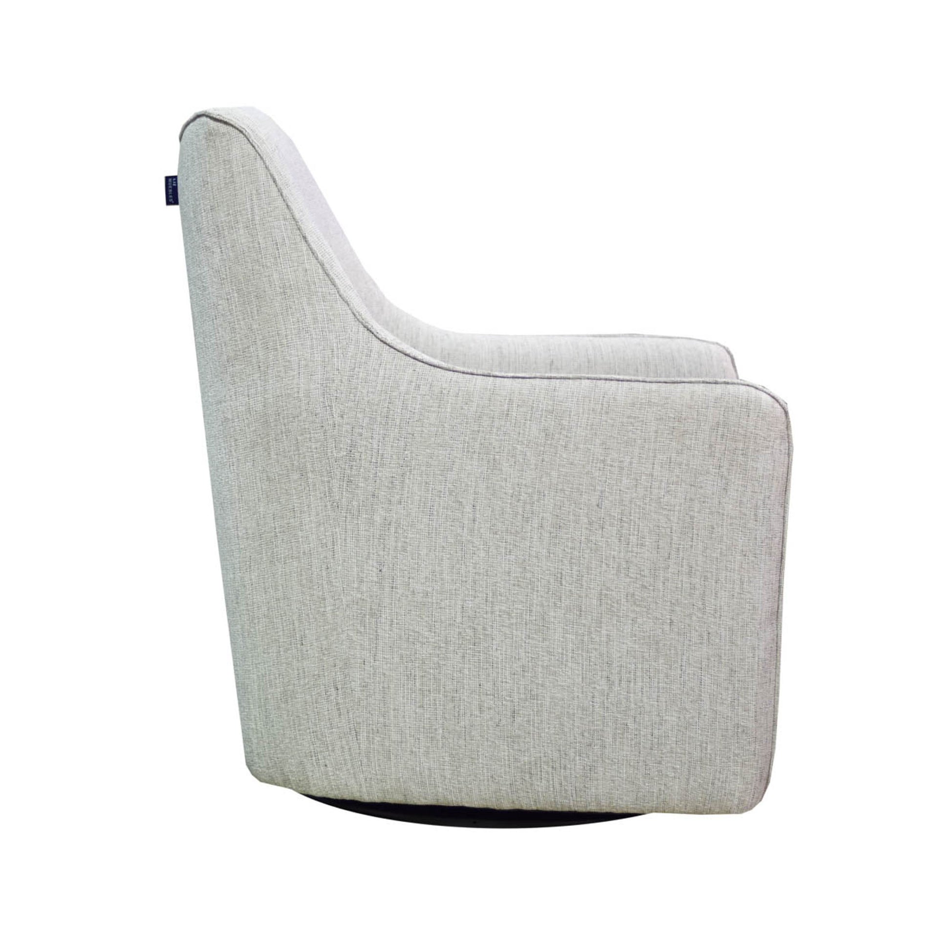 Lilith Swivel Chair - Woven Linen - Central Designs