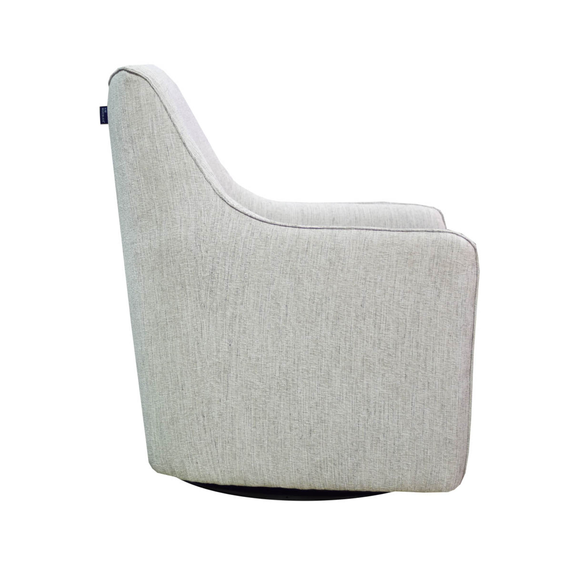Lilith Swivel Chair - Woven Linen - Central Designs