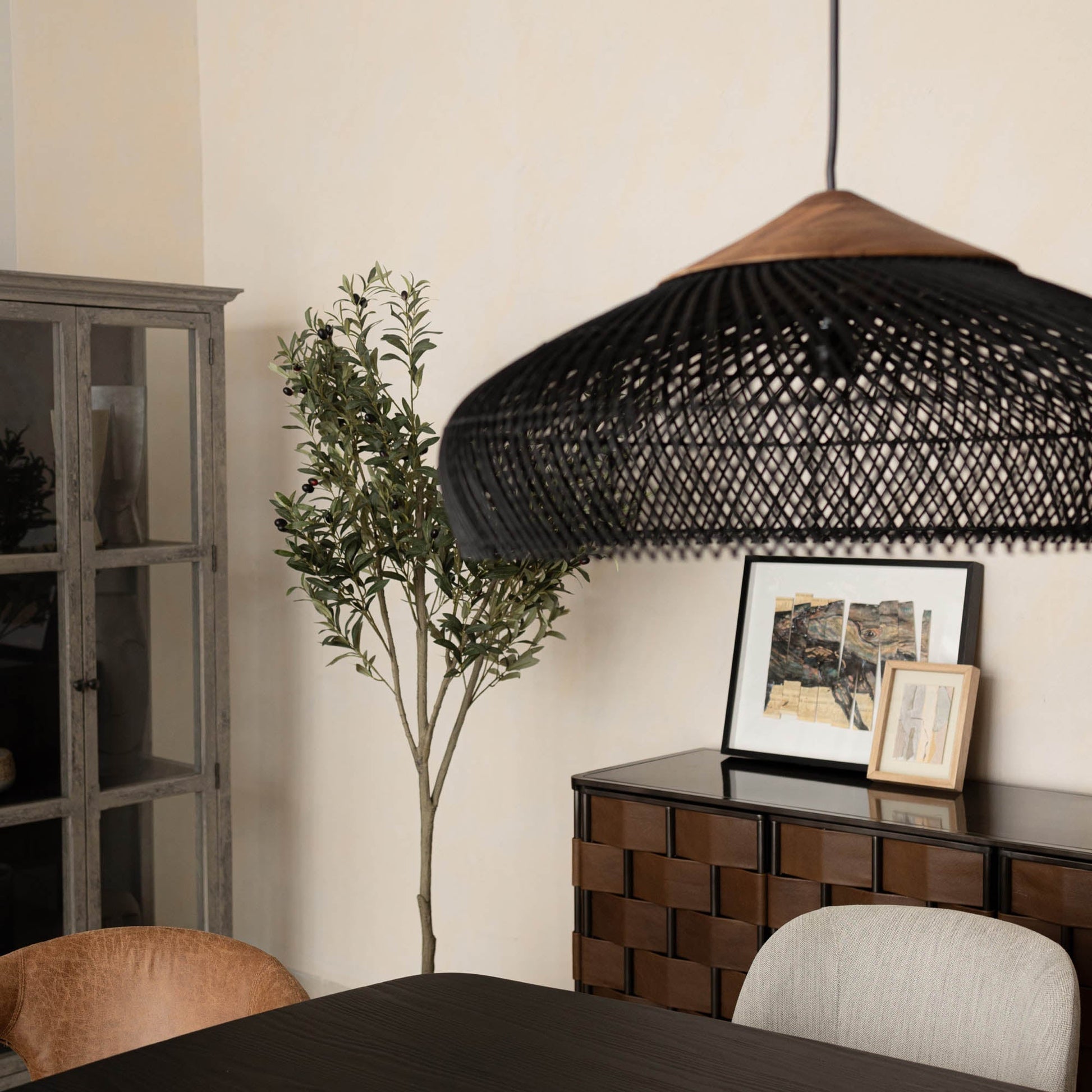 D - Bodhi Banjo Pendant Large - Black - Central Designs