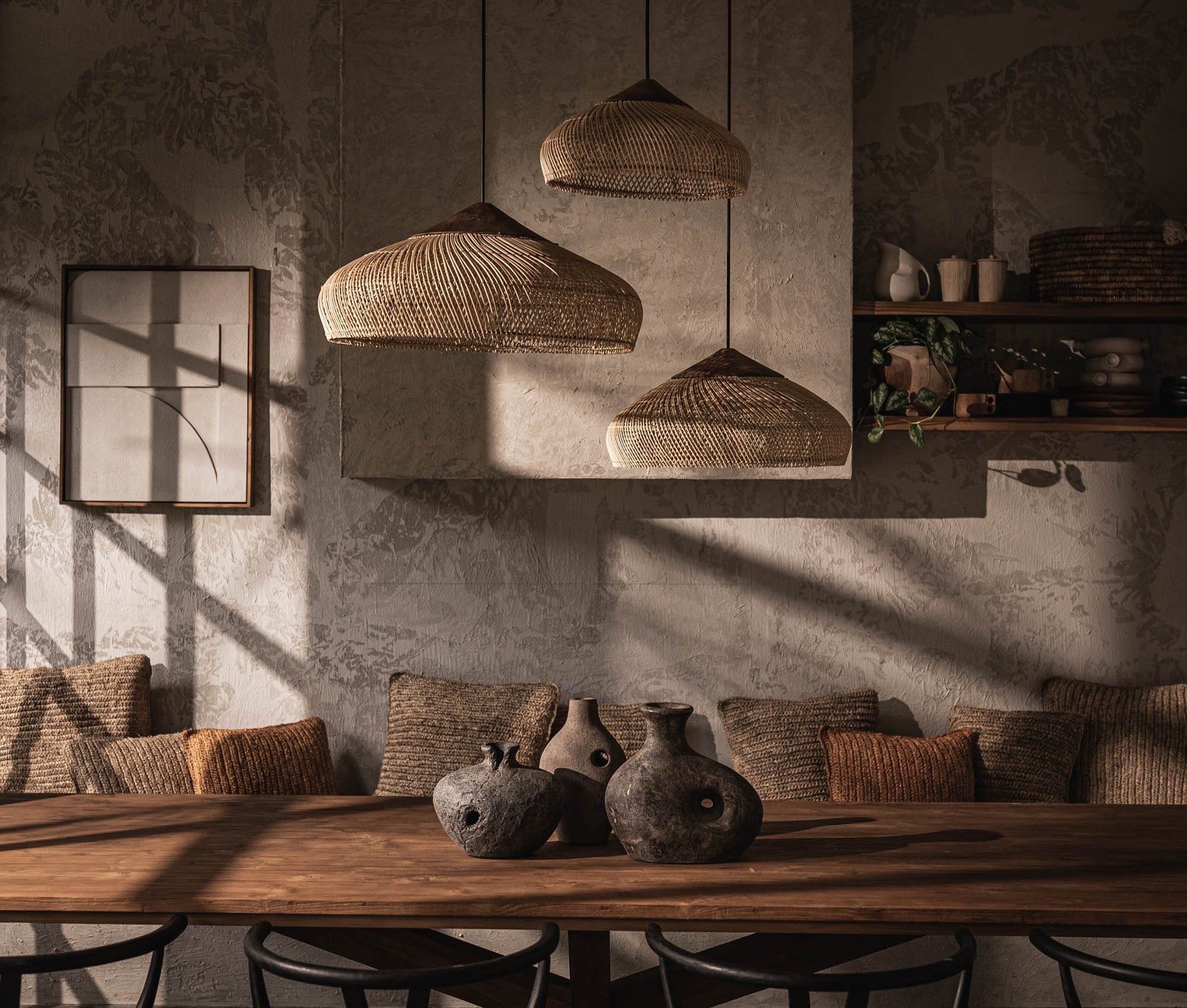 D - Bodhi Banjo Pendant Large - Natural - Central Designs