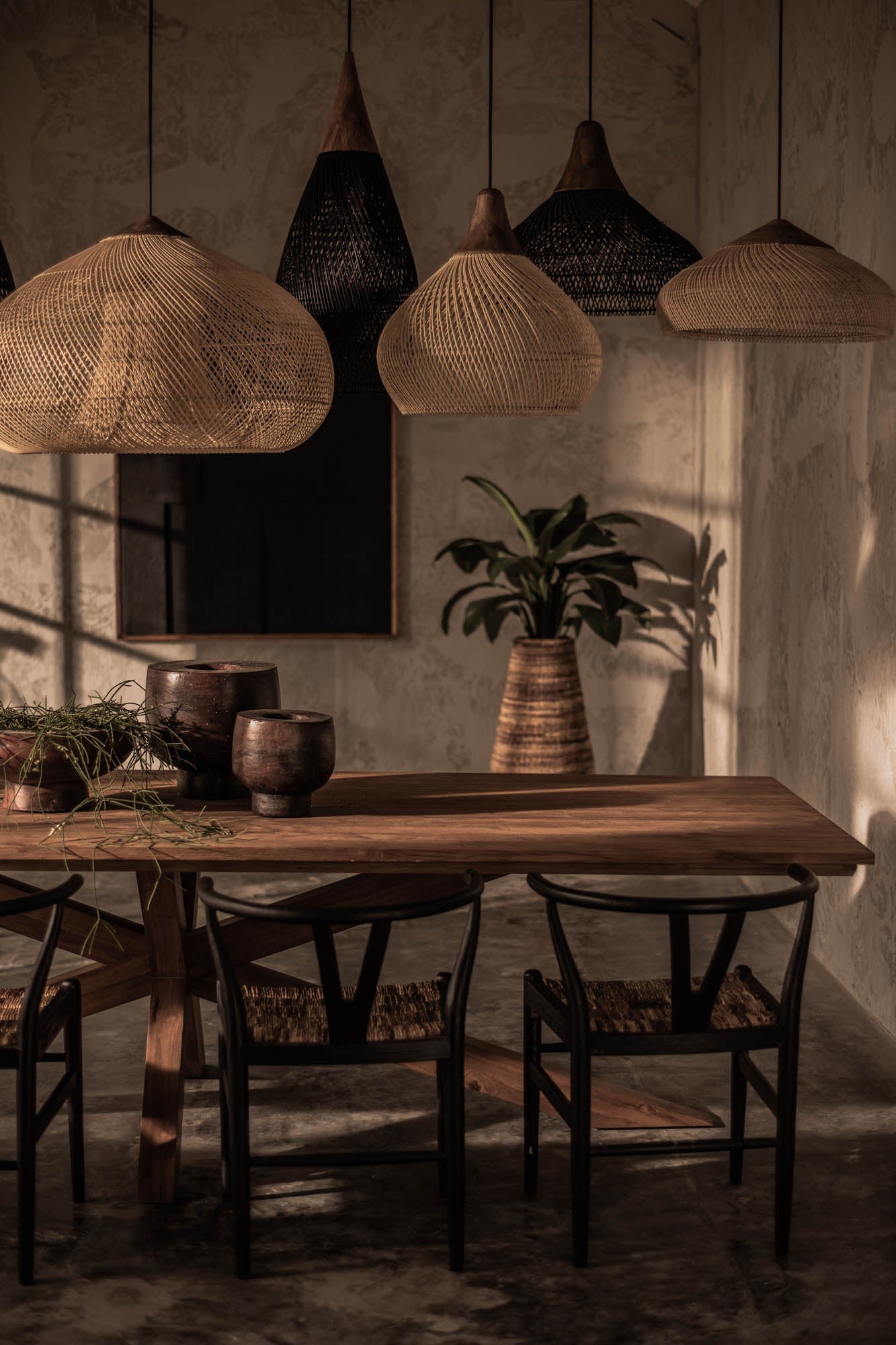 D - Bodhi Banjo Pendant Large - Natural - Central Designs