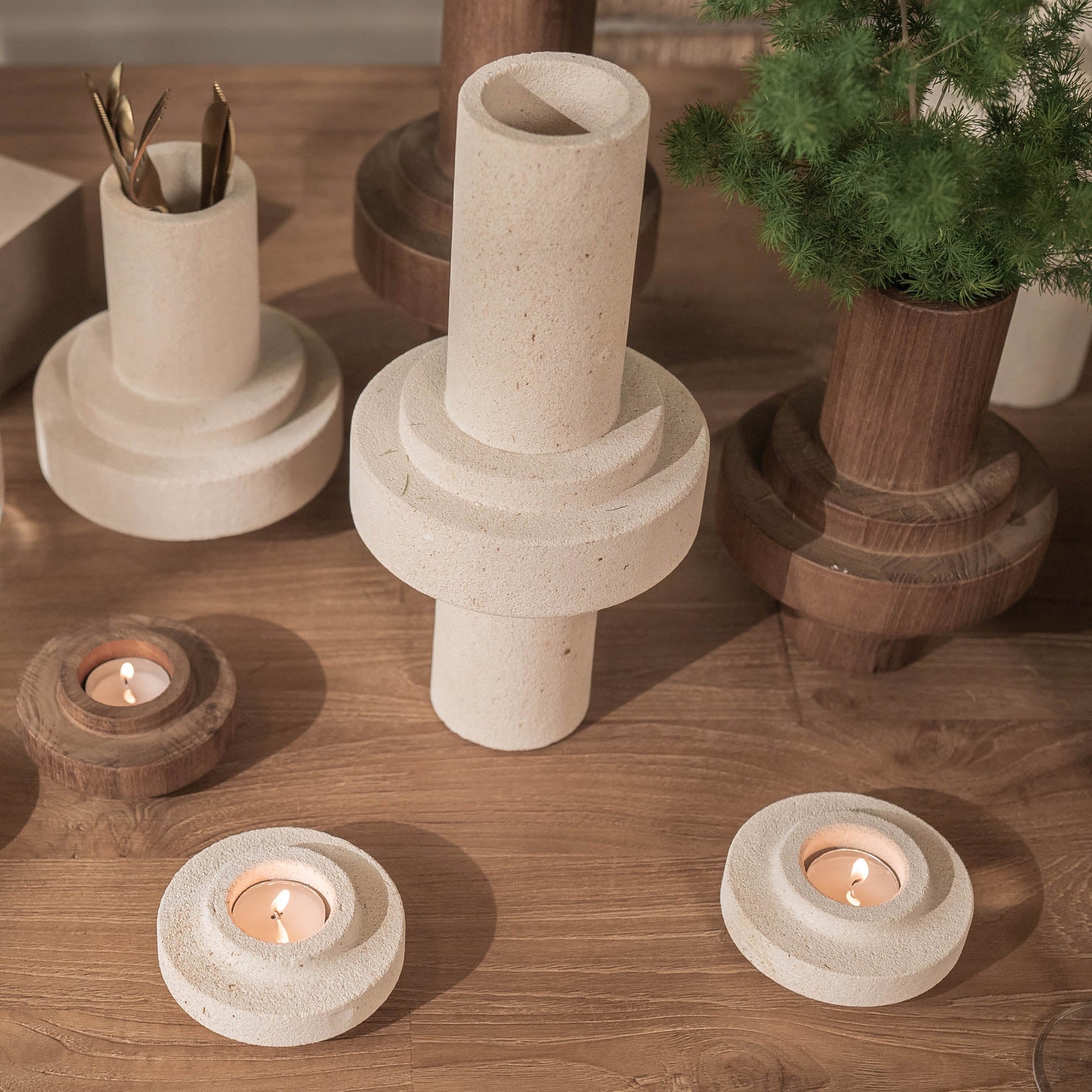 D - Bodhi Ring Candle Holder - One Tone - Central Designs