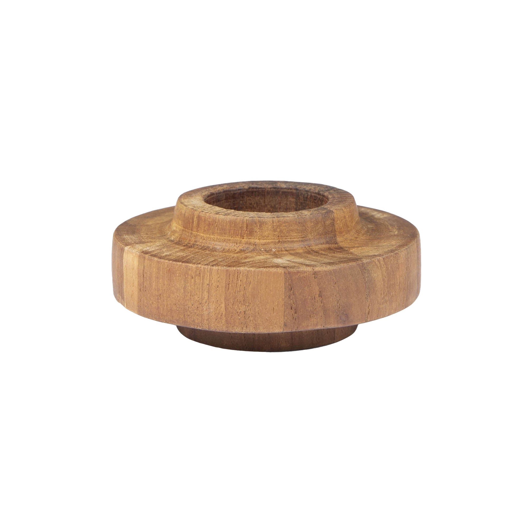 D - Bodhi Ring Candle Holder - Wood Grain - Central Designs