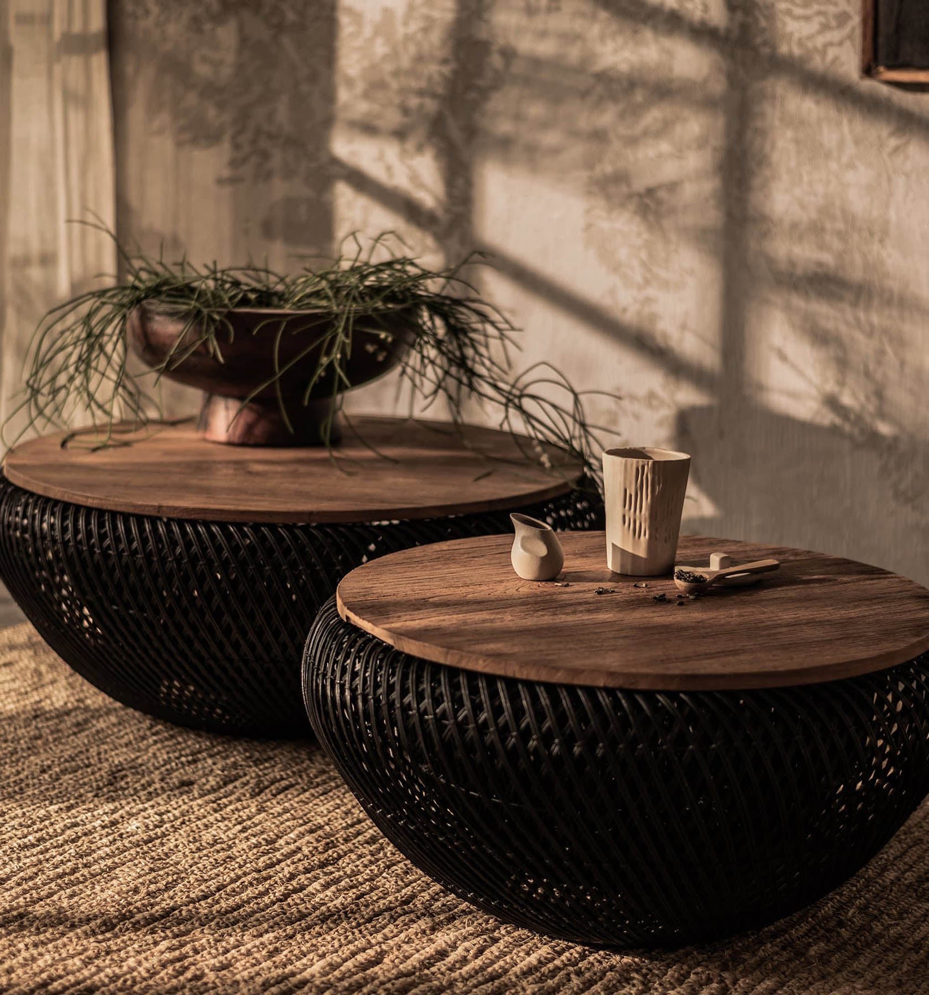 D - Bodhi Wave Coffee Table - Black - Central Designs