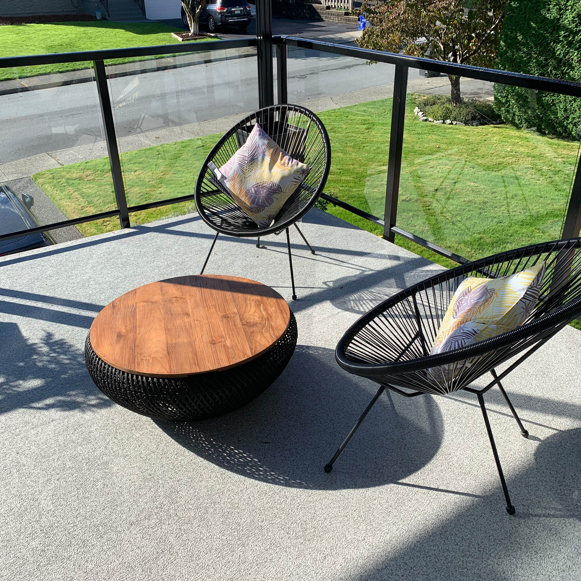 D - Bodhi Wave Coffee Table - Black - Central Designs