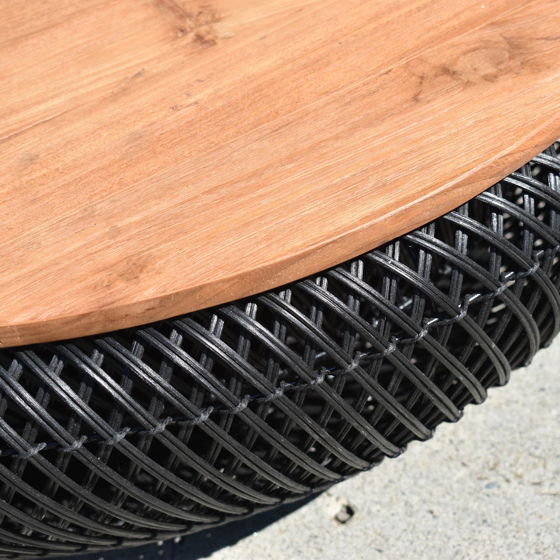 D - Bodhi Wave Coffee Table - Black - Central Designs