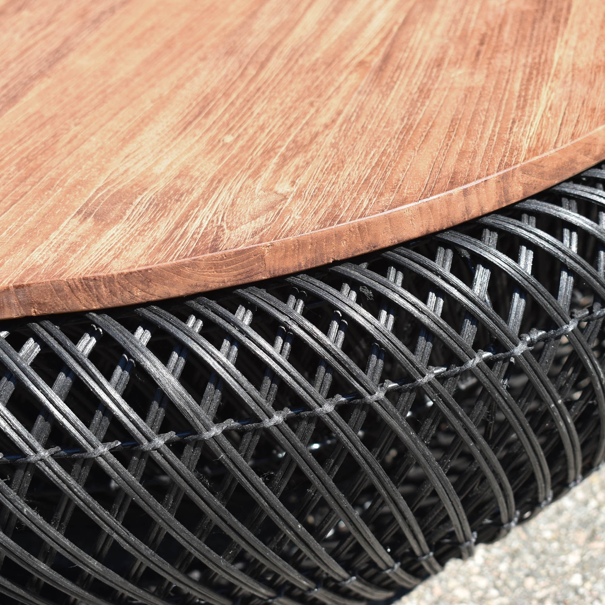 D - Bodhi Wave Coffee Table - Black - Central Designs